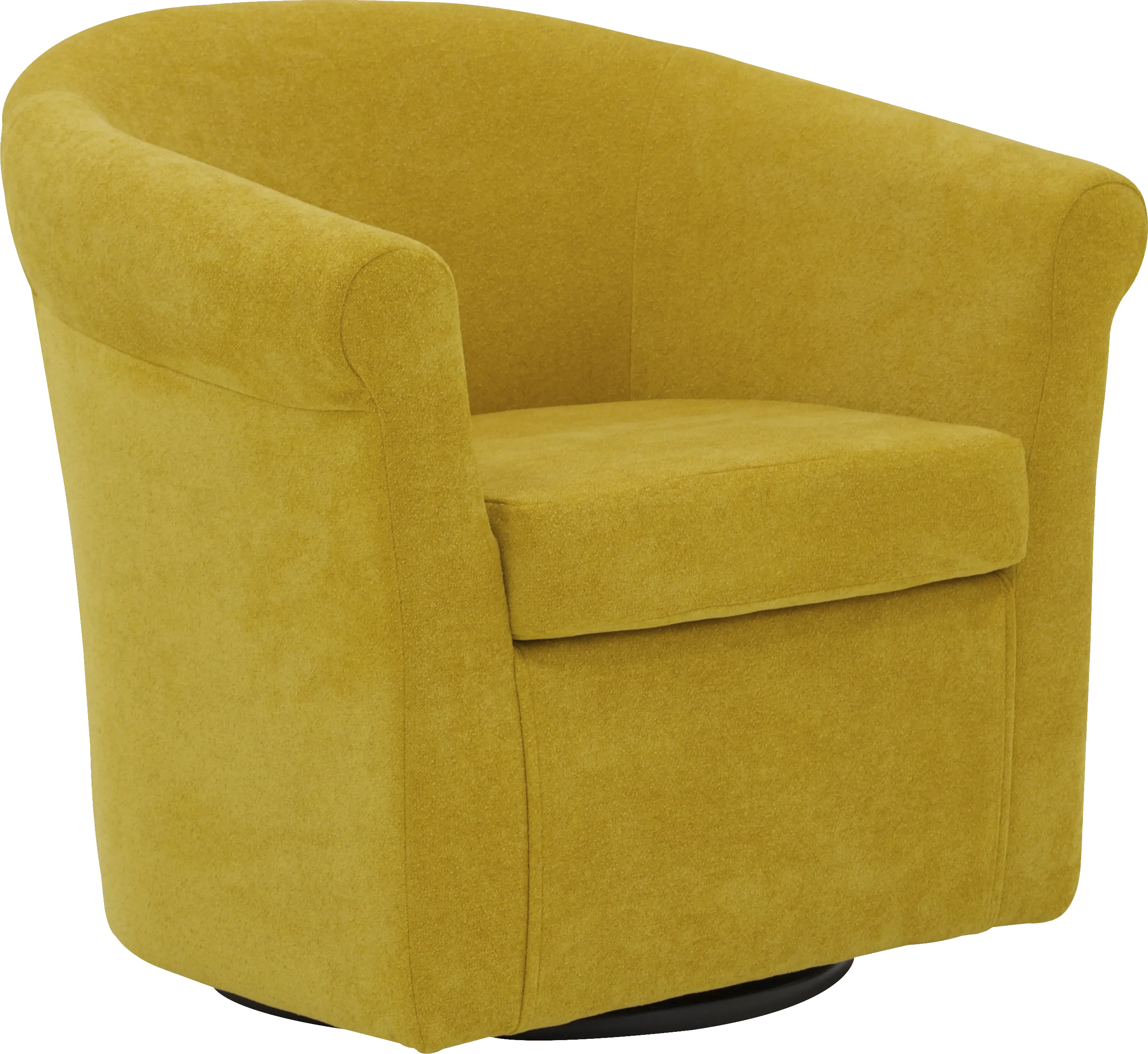Alokaba Yellow Swivel Accent Chair - Thumbnail - Image 1