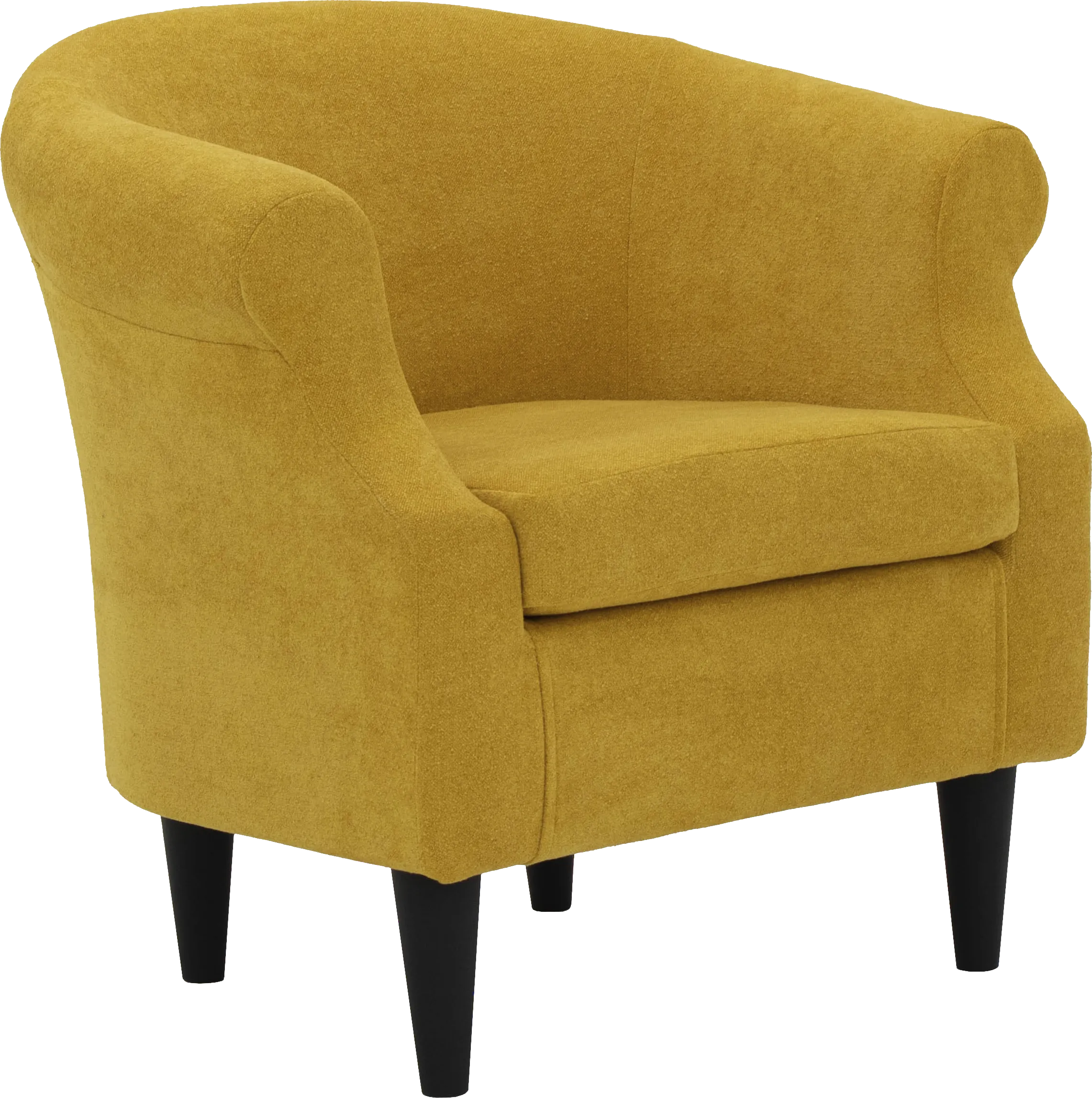 Malifi Yellow Accent Chair - Thumbnail - Image 1