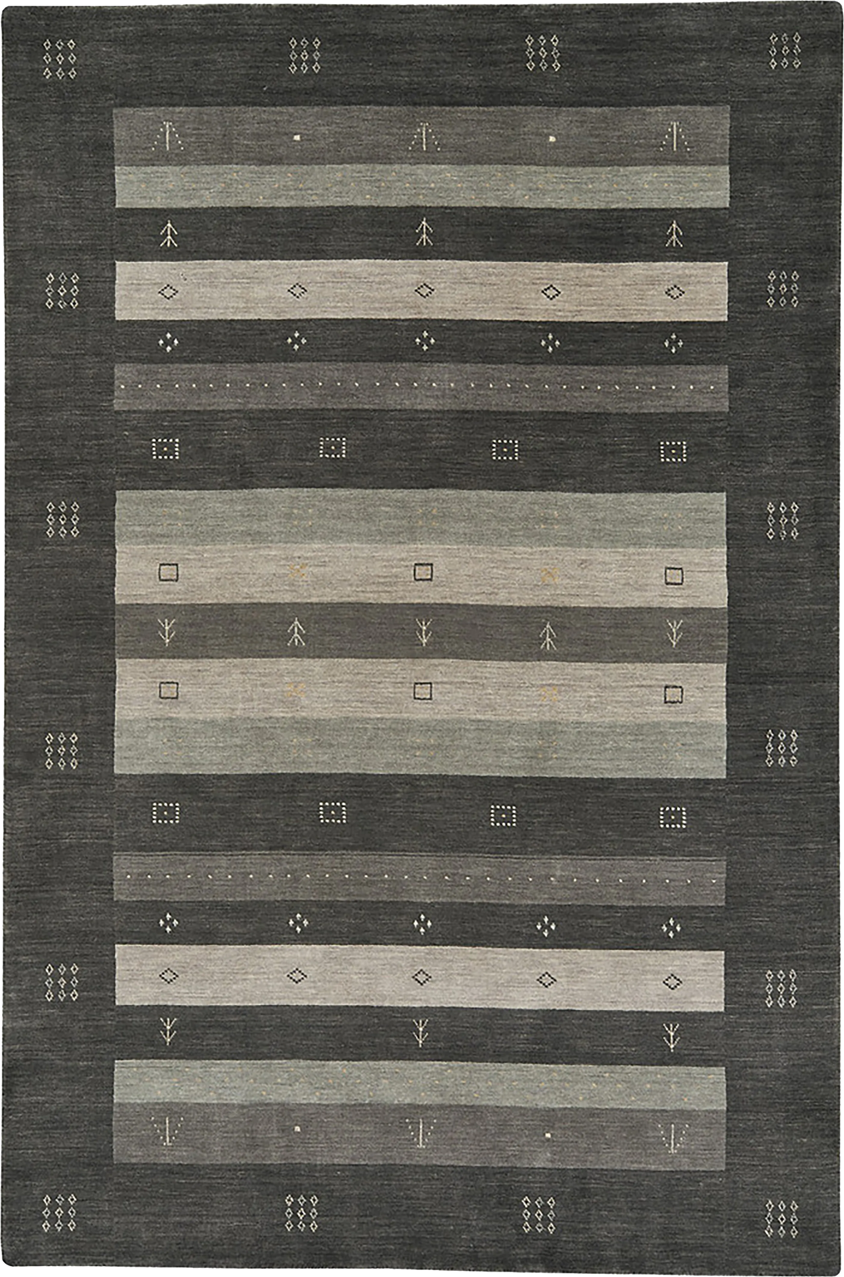 Elmbron Charcoal 3' x 5' Rug - Thumbnail - Image 1