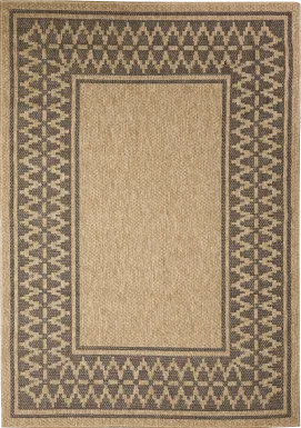 Coosaw Natural 6'6 x 9'4 Indoor/Outdoor Rug