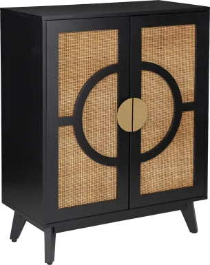 Wenesly Black Accent Cabinet