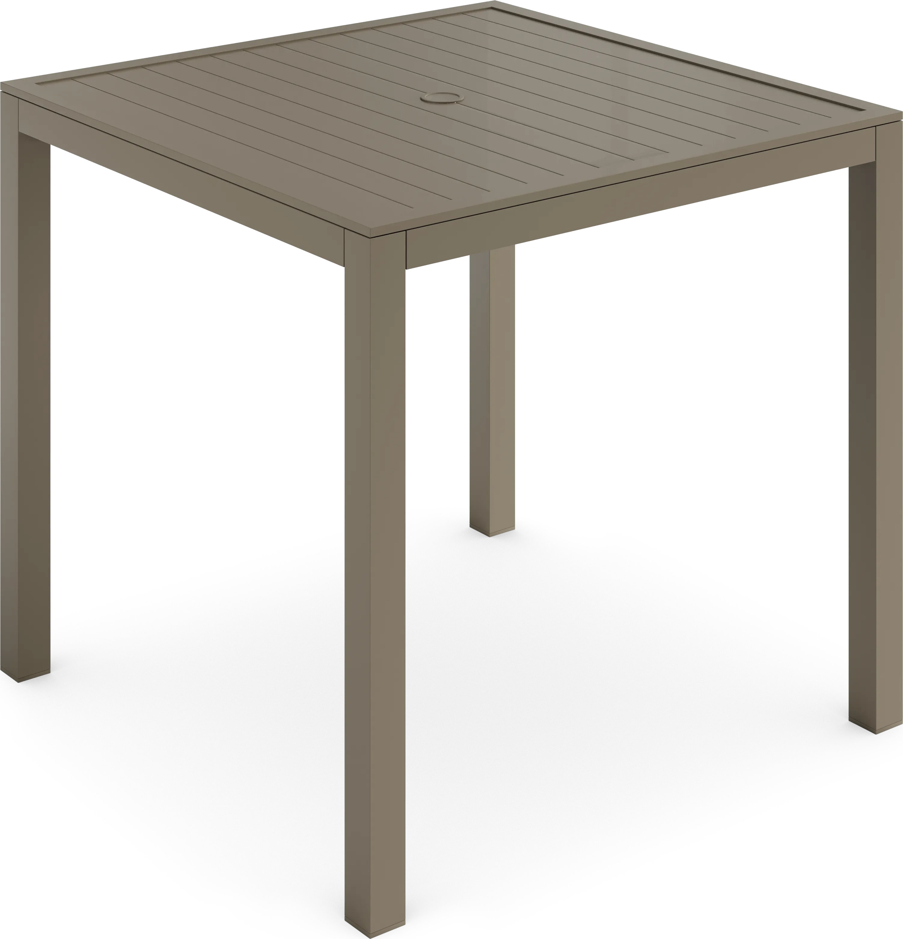 Solana Taupe 3 Pc Outdoor Balcony Dining Set with Swivel Stools - Thumbnail - Image 2