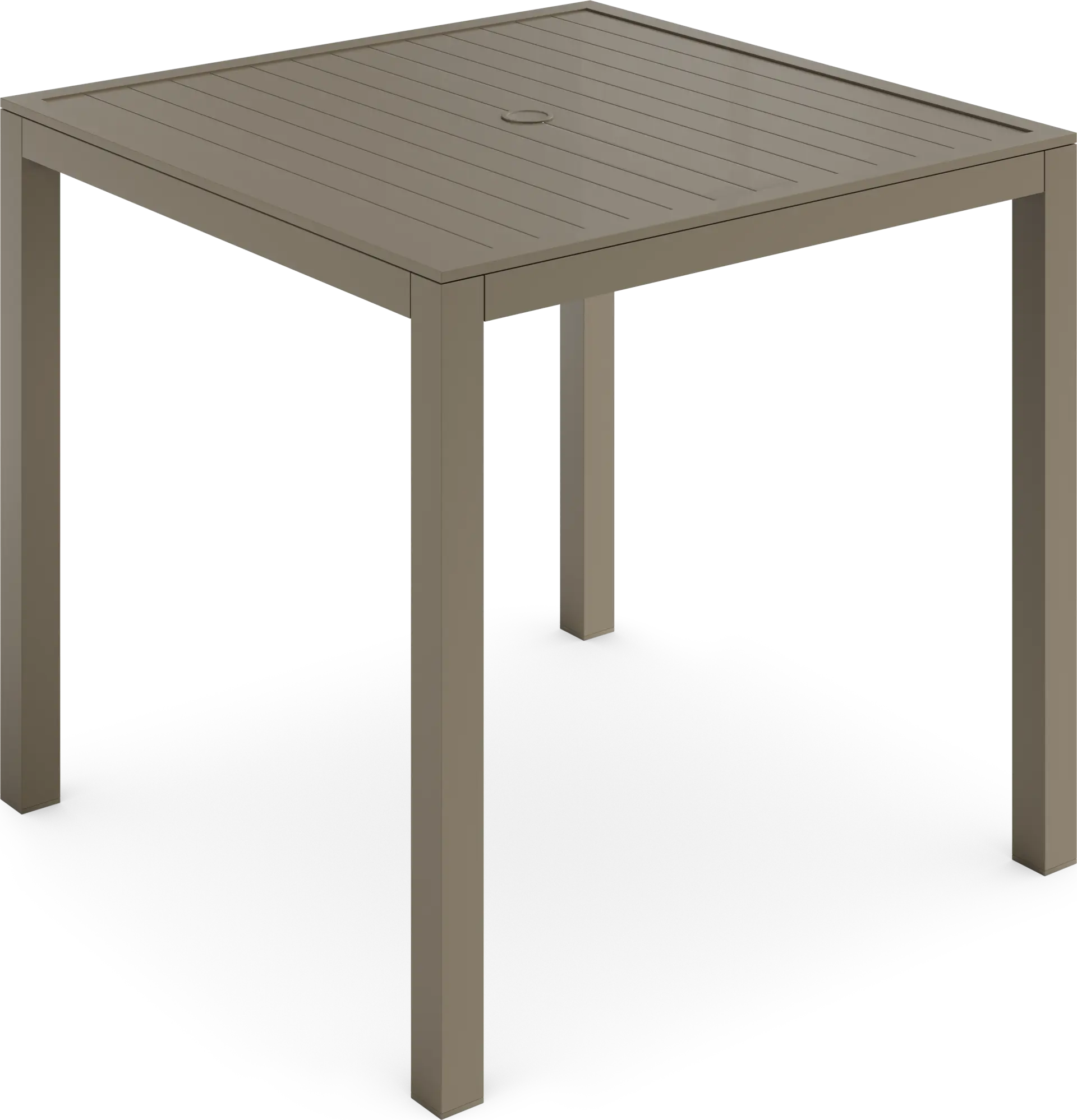 Solana Taupe 38 in. Square Balcony Outdoor Dining Table