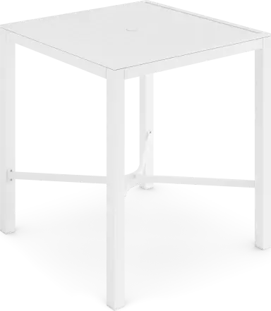 square bar height dining table