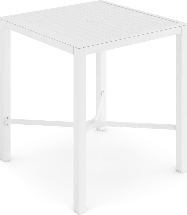 square bar height dining table