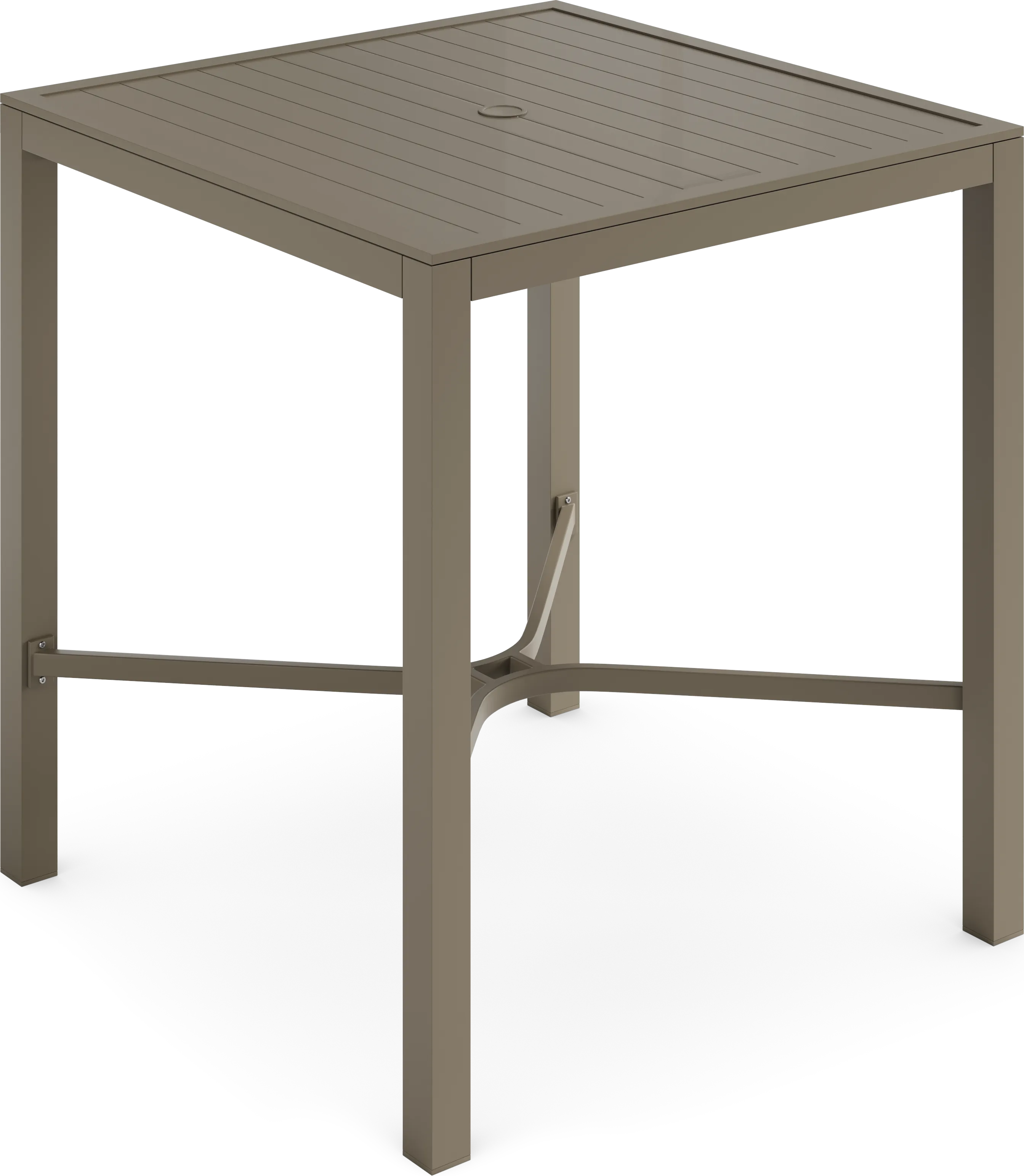 Solana Taupe 5 Pc Outdoor Bar Height Dining Set - Thumbnail - Image 2