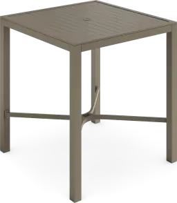 square bar height dining table