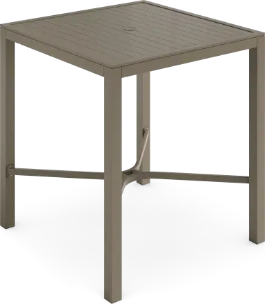 square bar height dining table