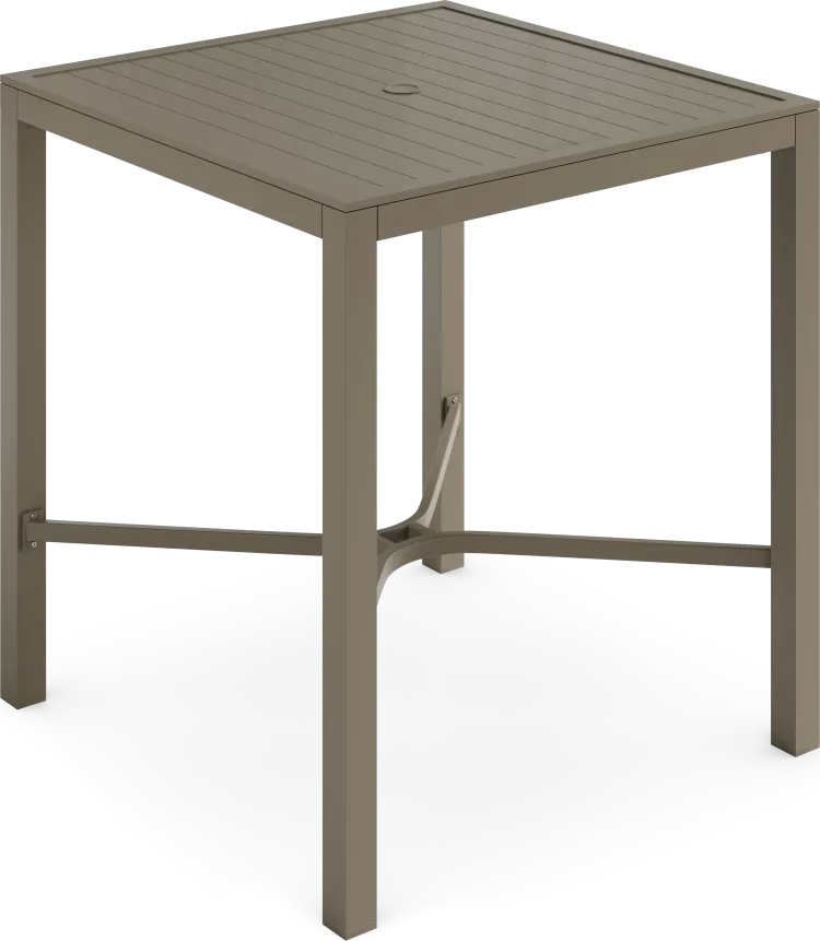 square bar height dining table
