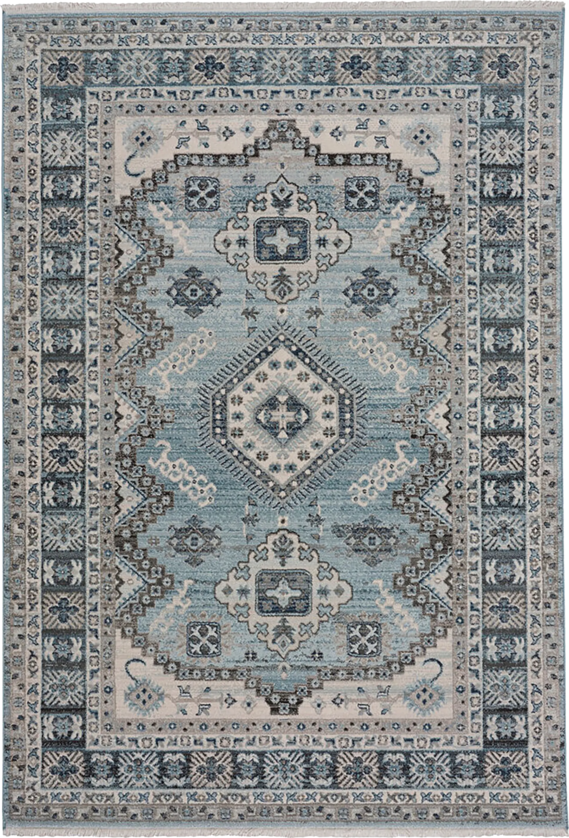 Biencona Blue 2'6 x 8' Runner Rug