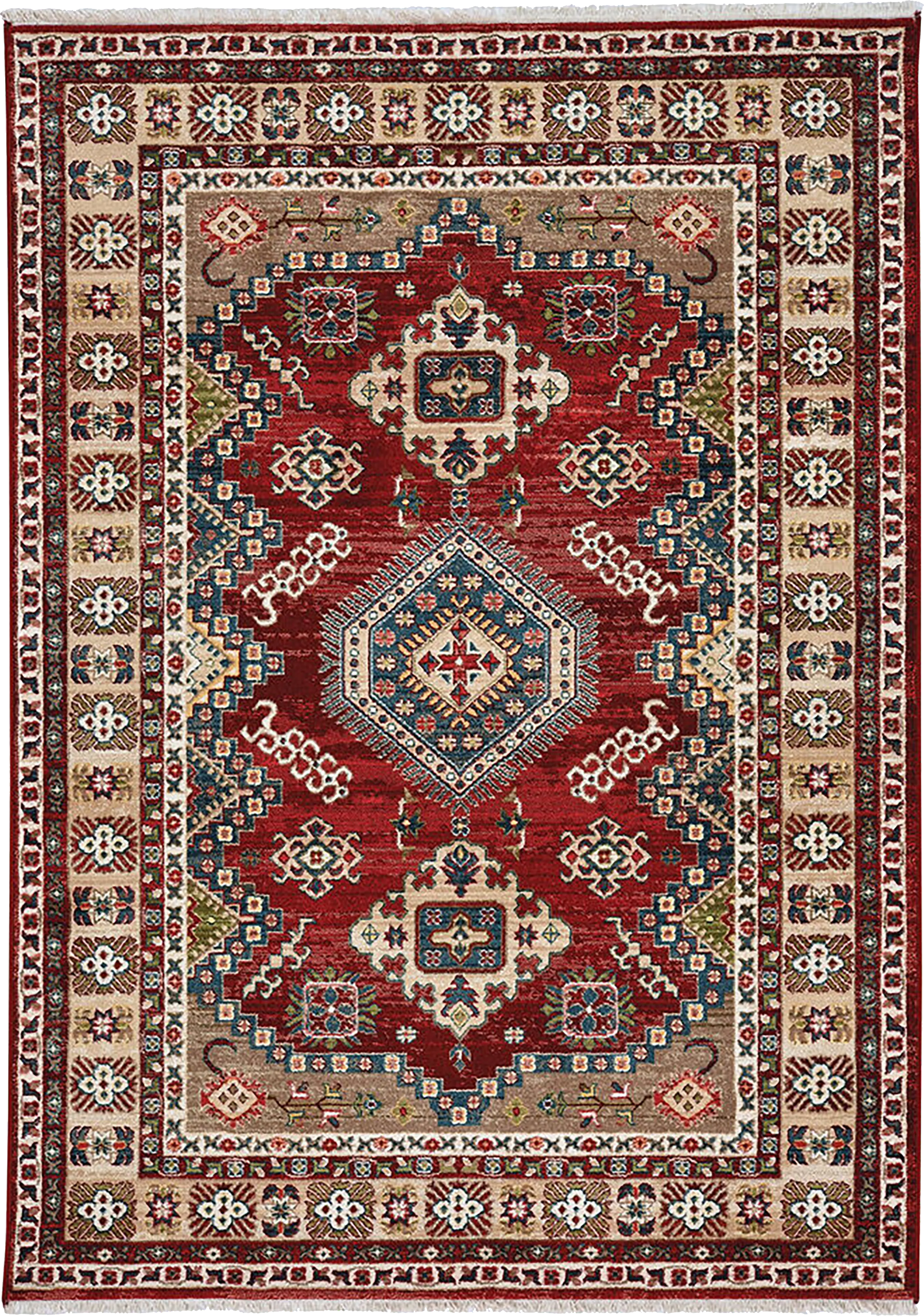 Biencona Red 2'6 x 8' Runner Rug - Thumbnail - Image 1