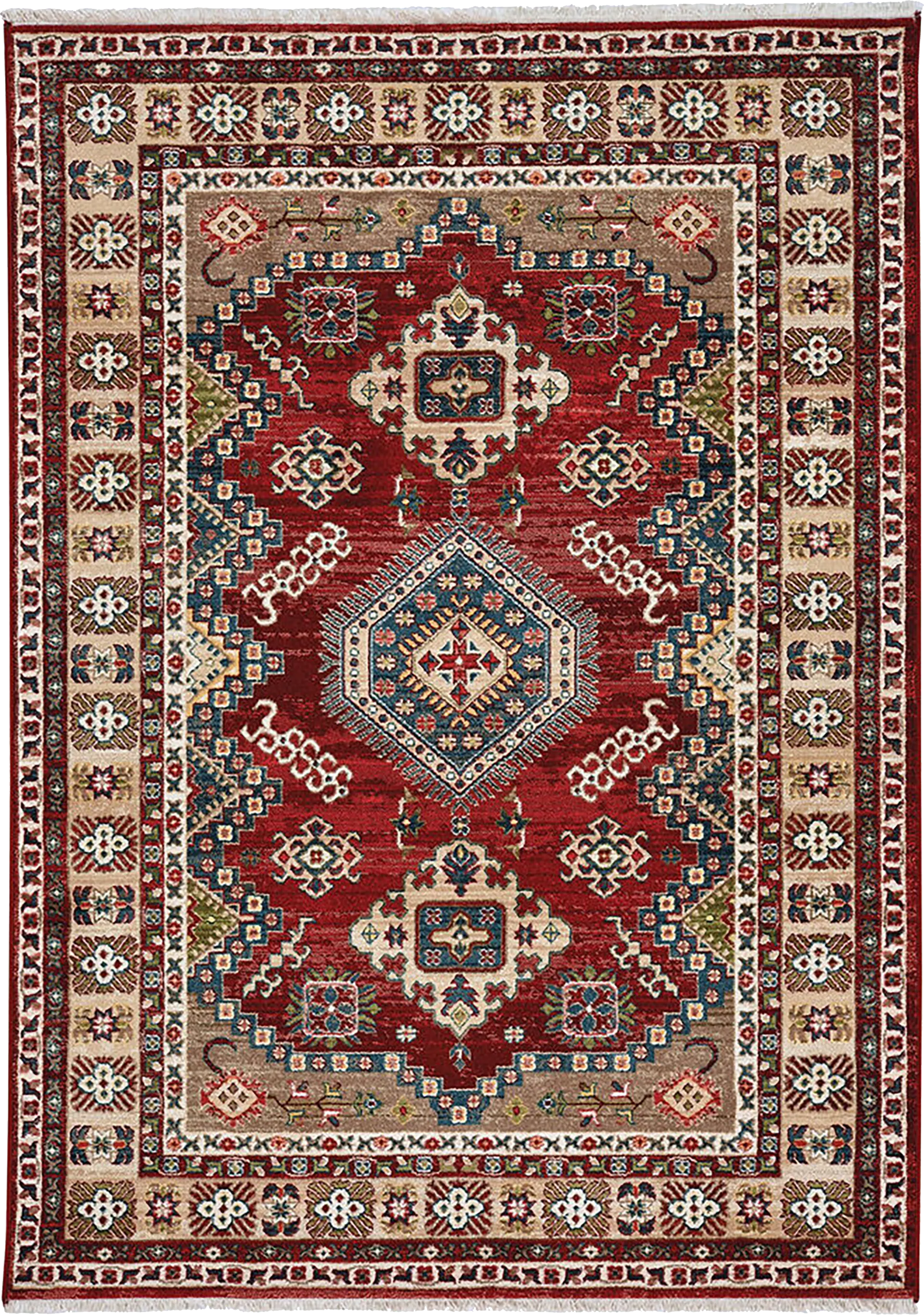 Biencona Red 2'6 x 8' Runner Rug