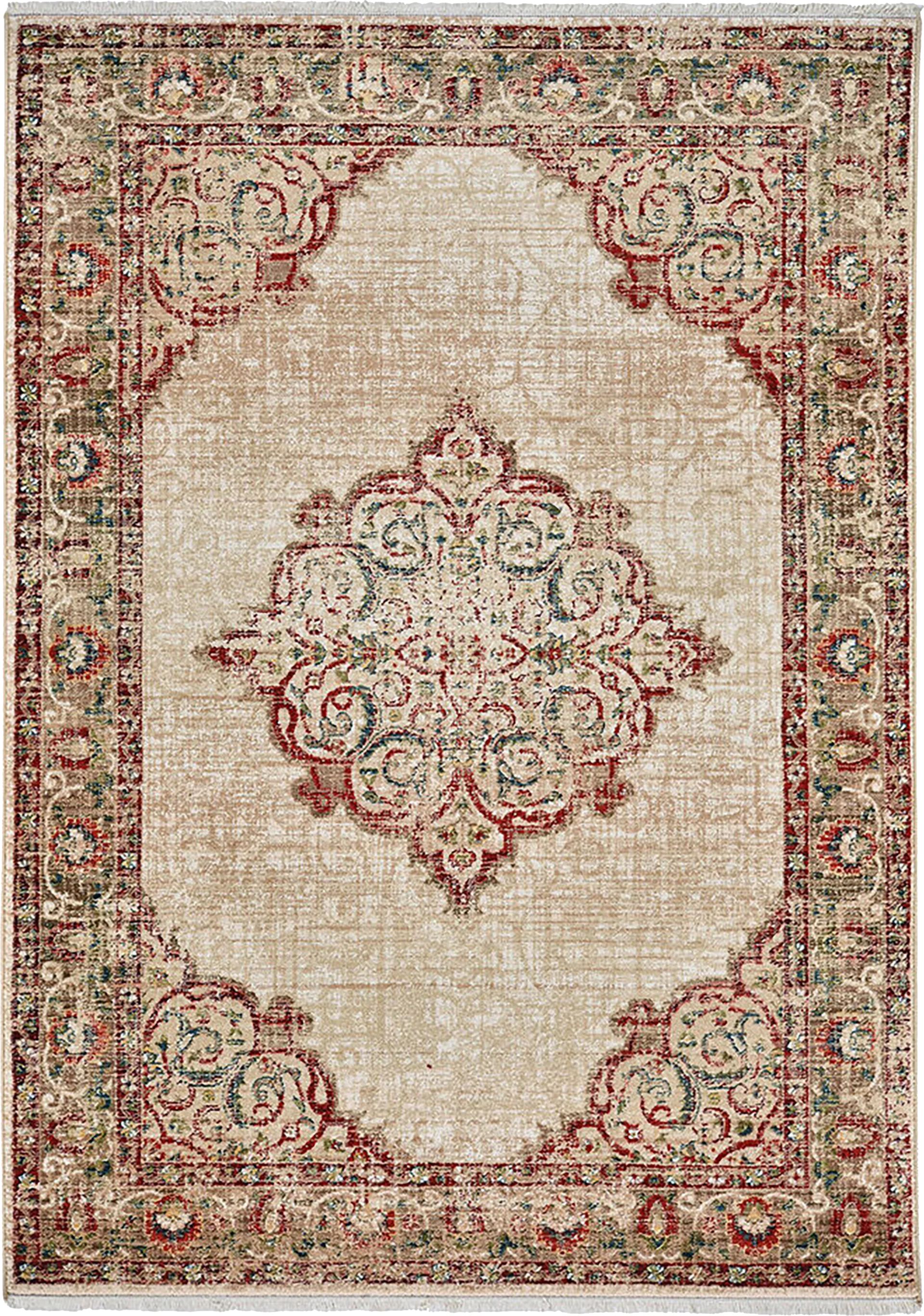 Bellesend Beige 2'6 x 8' Runner Rug - Image 1