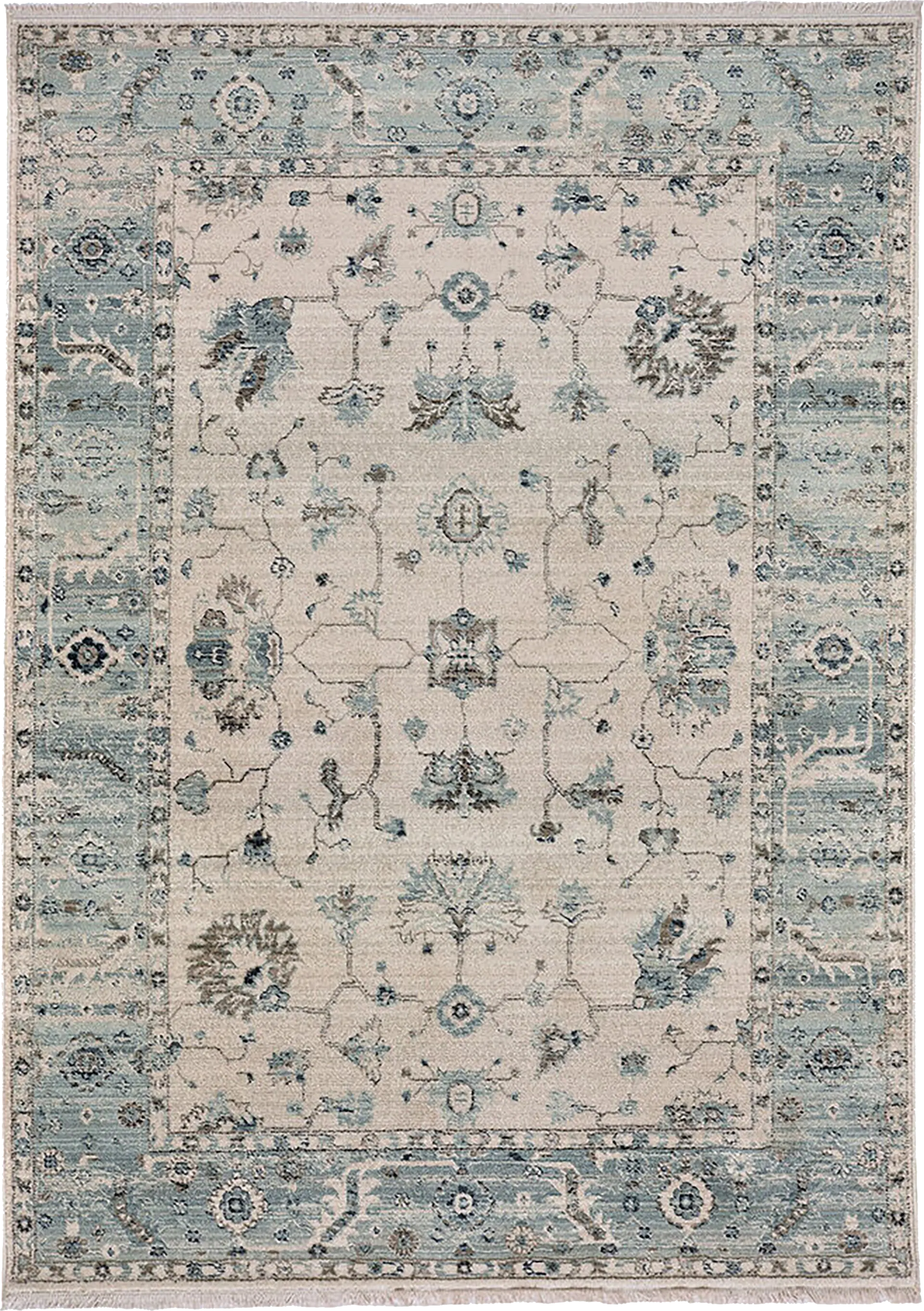 Parpon Light Blue 2'6 x 8' Runner Rug
