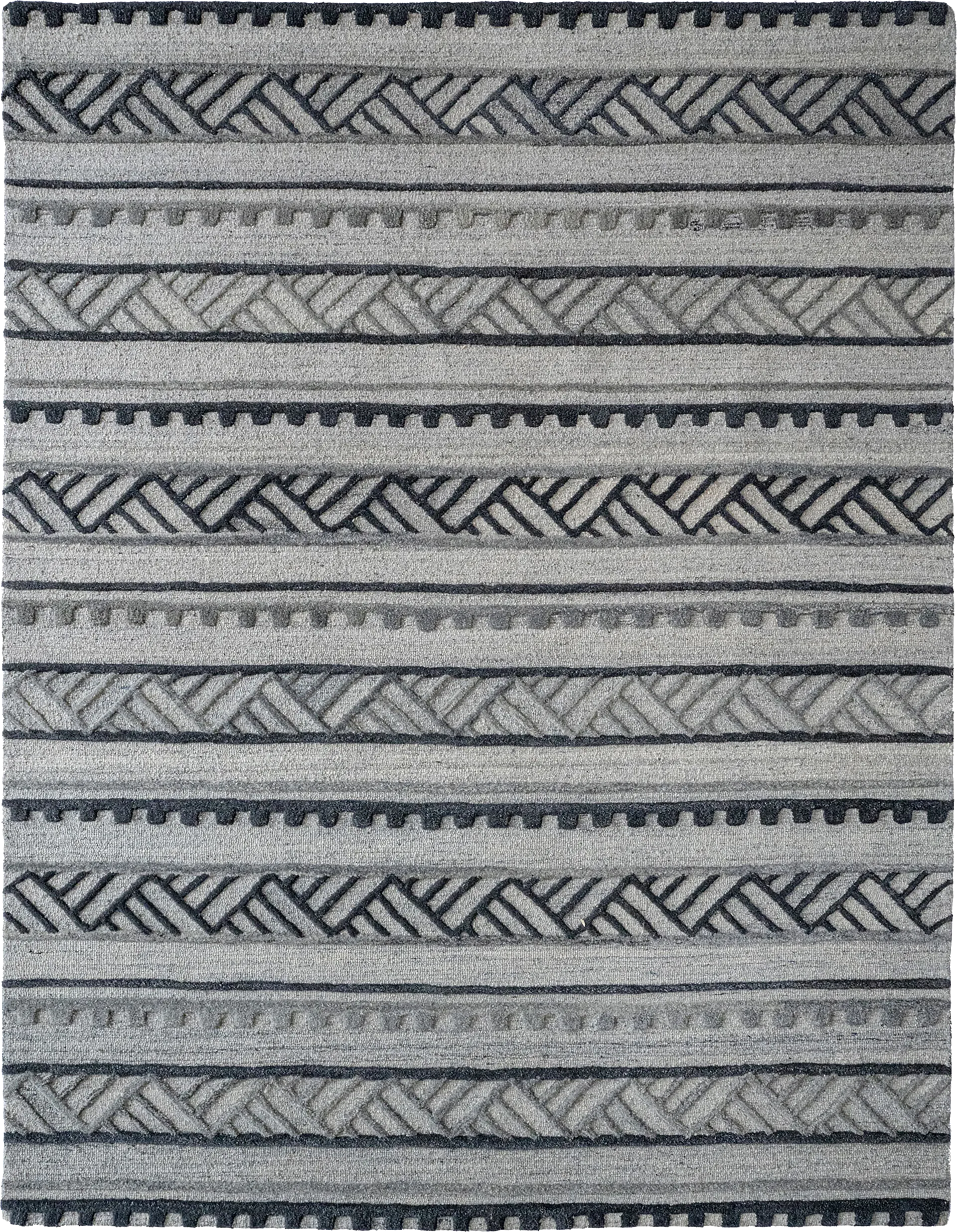 Yarmeda Charcoal 5' x 8' Rug - Image 1