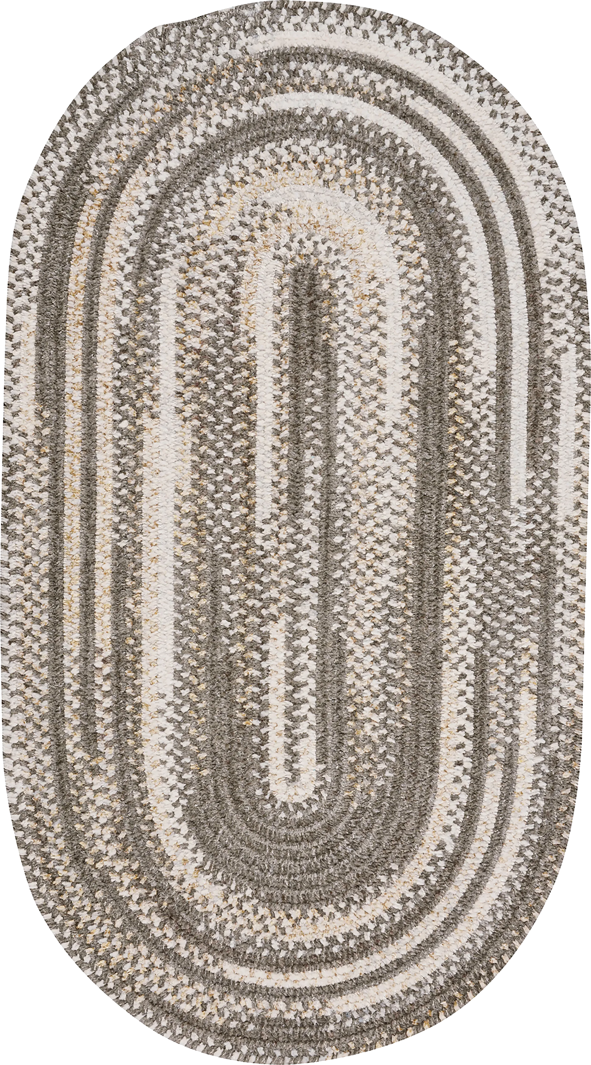 Bexmark Gray 3' x 5' Oval Rug - Image 1