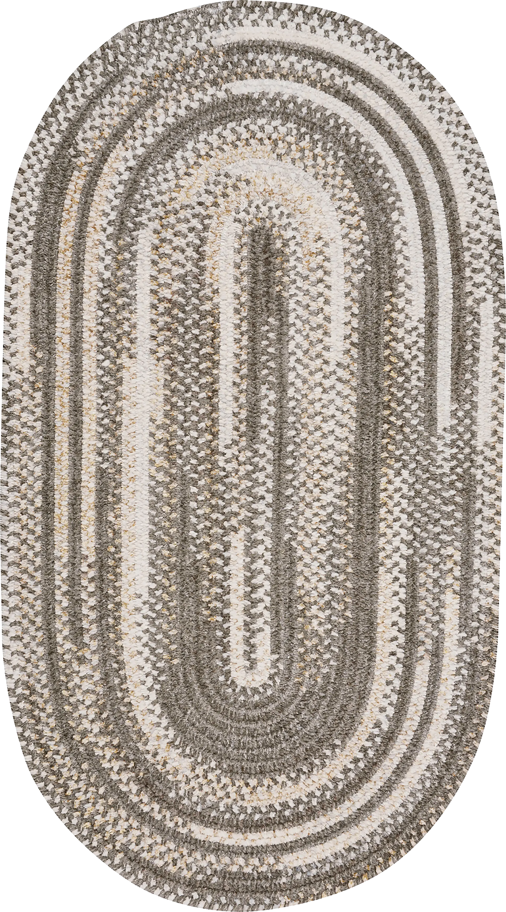 Bexmark Gray 3' x 5' Oval Rug
