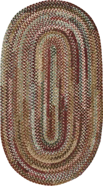 Bexmark Red 3' x 5' Oval Rug