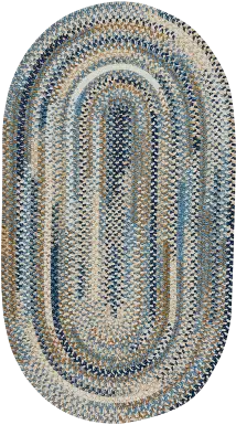 Bexmark Blue 8' x 11' Oval Rug
