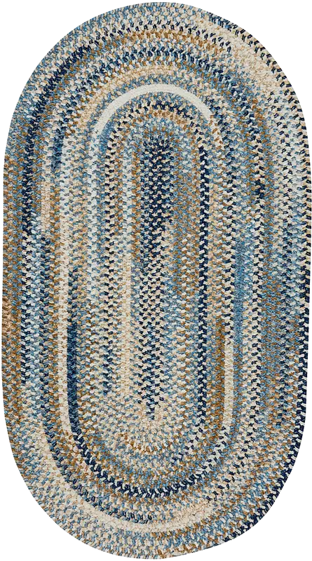 Bexmark Blue 8' x 11' Oval Rug