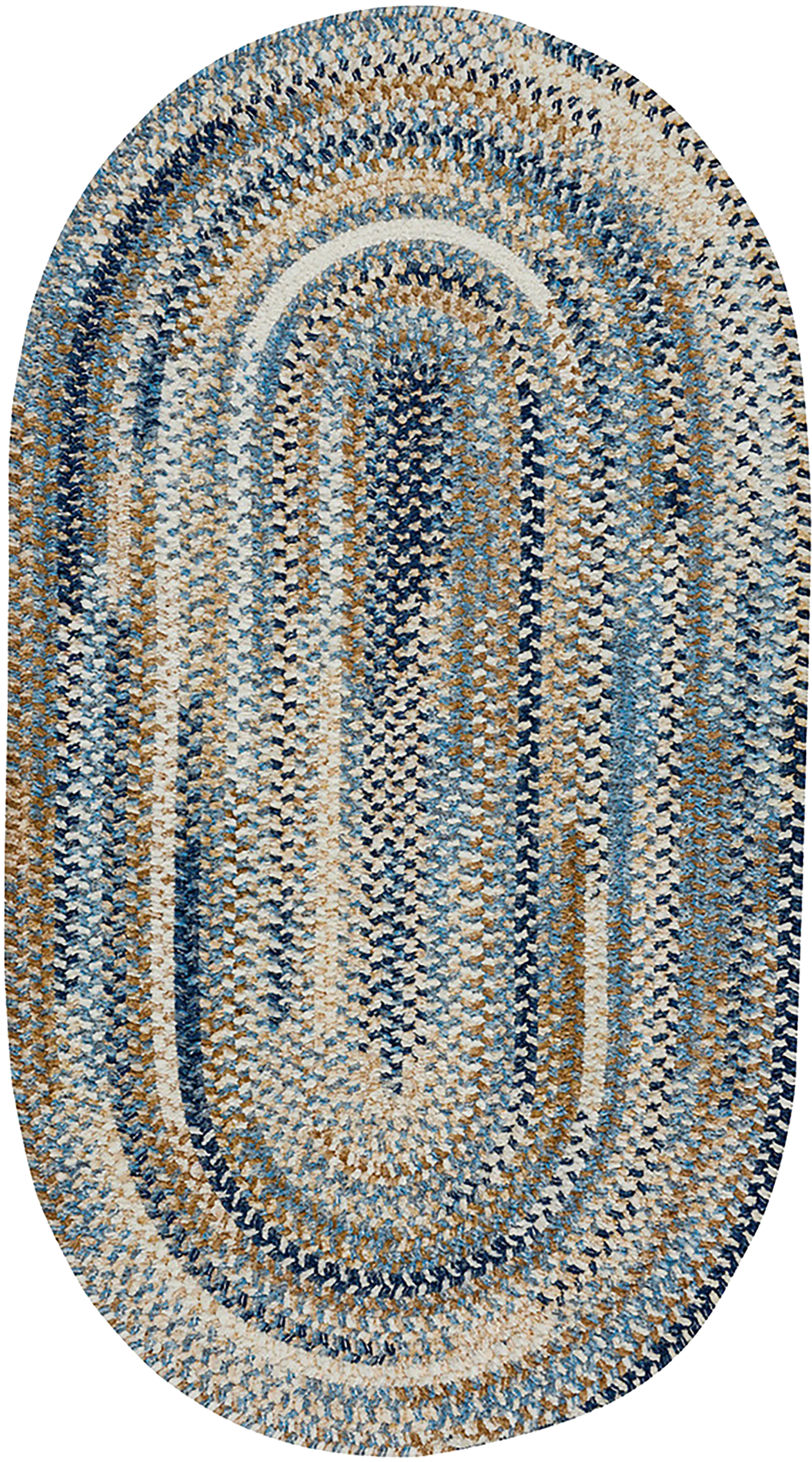 Bexmark Blue 5' x 8' Oval Rug - Image 1