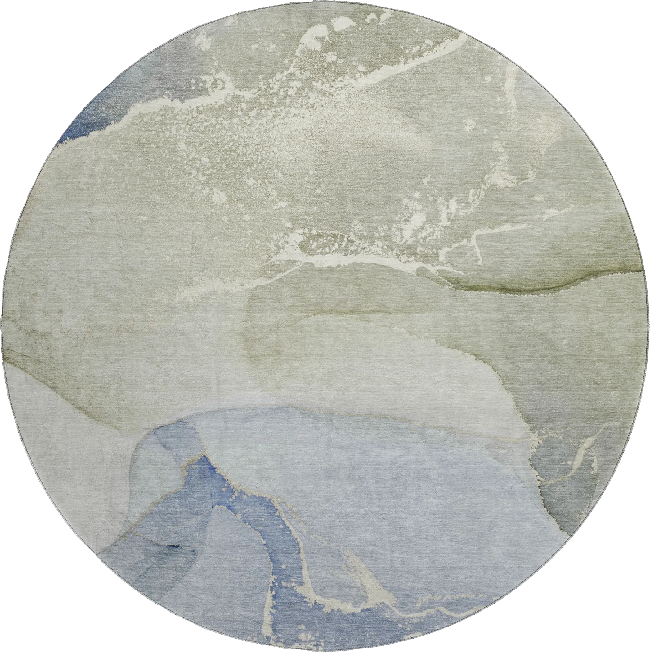 Softy La Seneca Sky 8' Round Rug - Thumbnail - Image 1