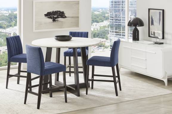 Jarvis Blue Counter Stool