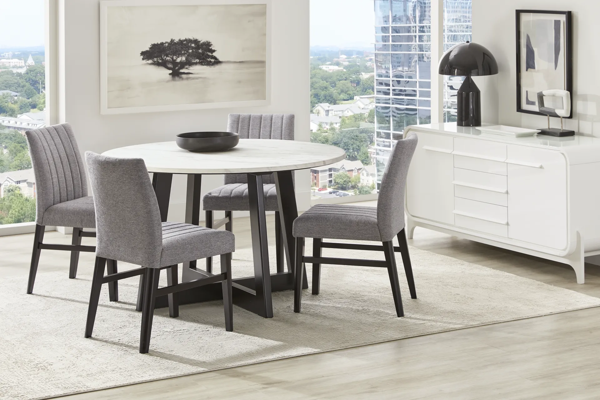 Jarvis Gray Side Chair - Image 1