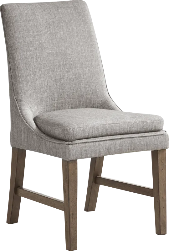 Hazelnut Woods Brown Upholstered Side Chair