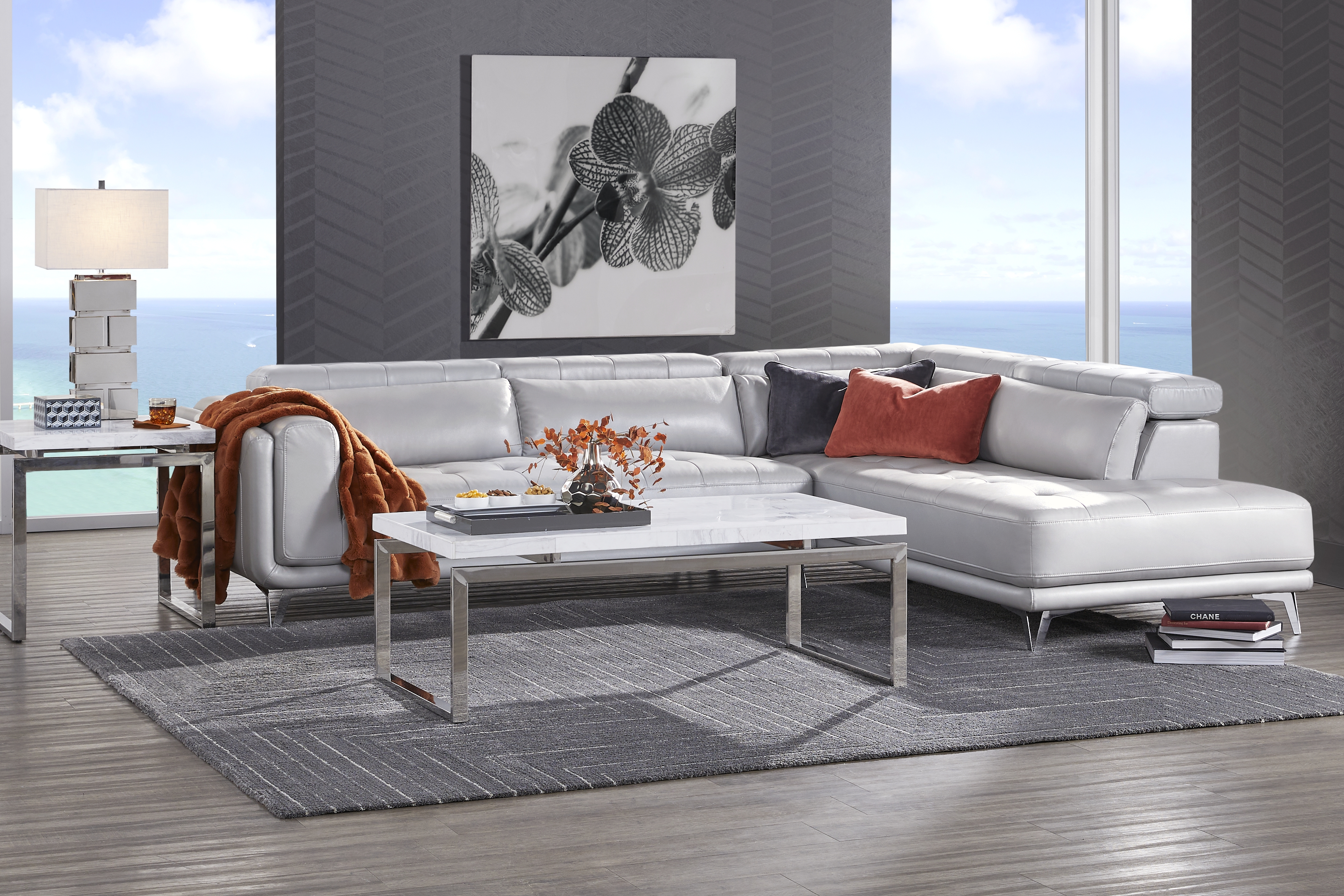 Hudson Heights Platinum 2 Pc Sectional - Thumbnail - Image 2