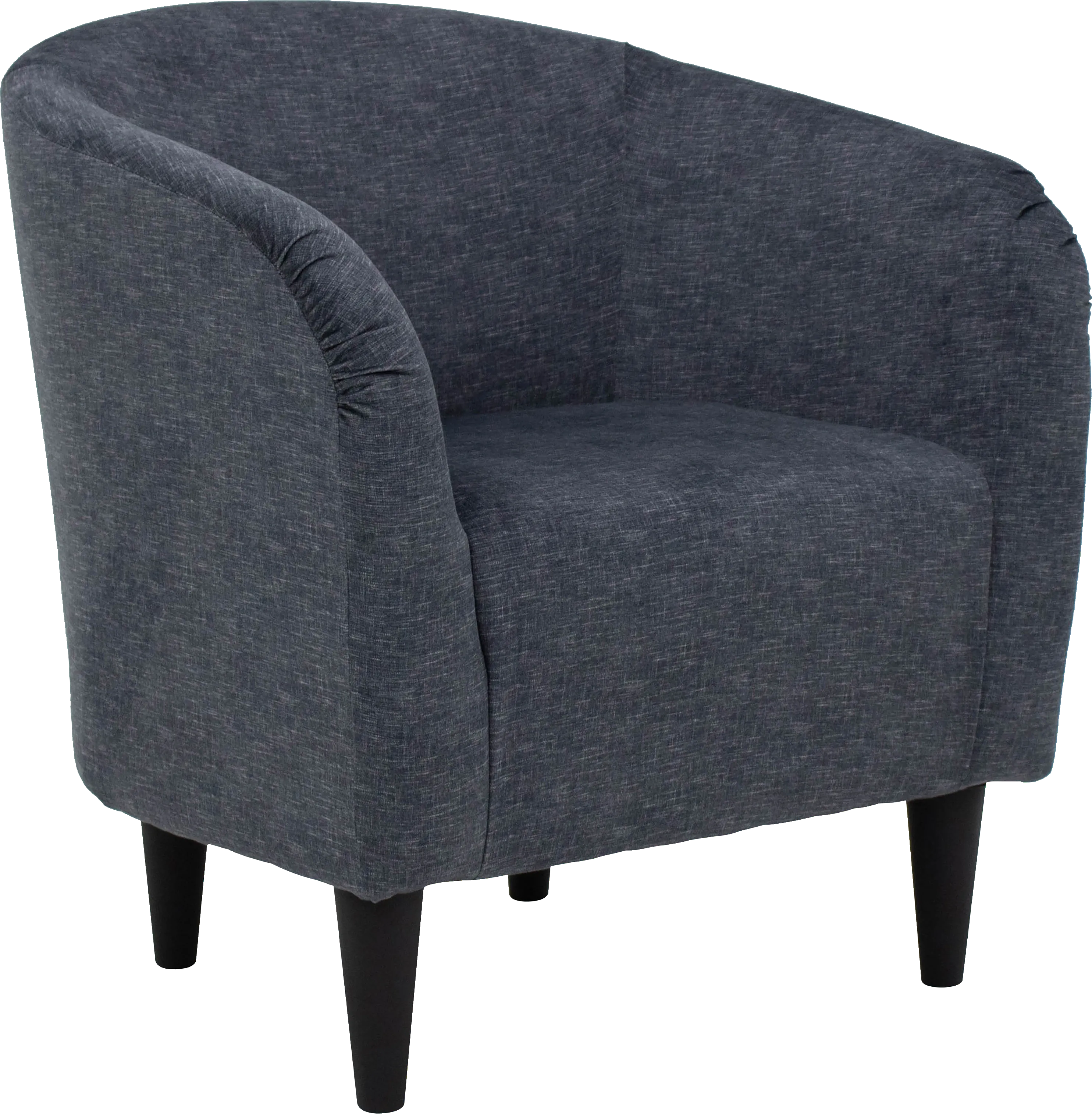 Emsabit Dark Blue Accent Chair - Thumbnail - Image 1