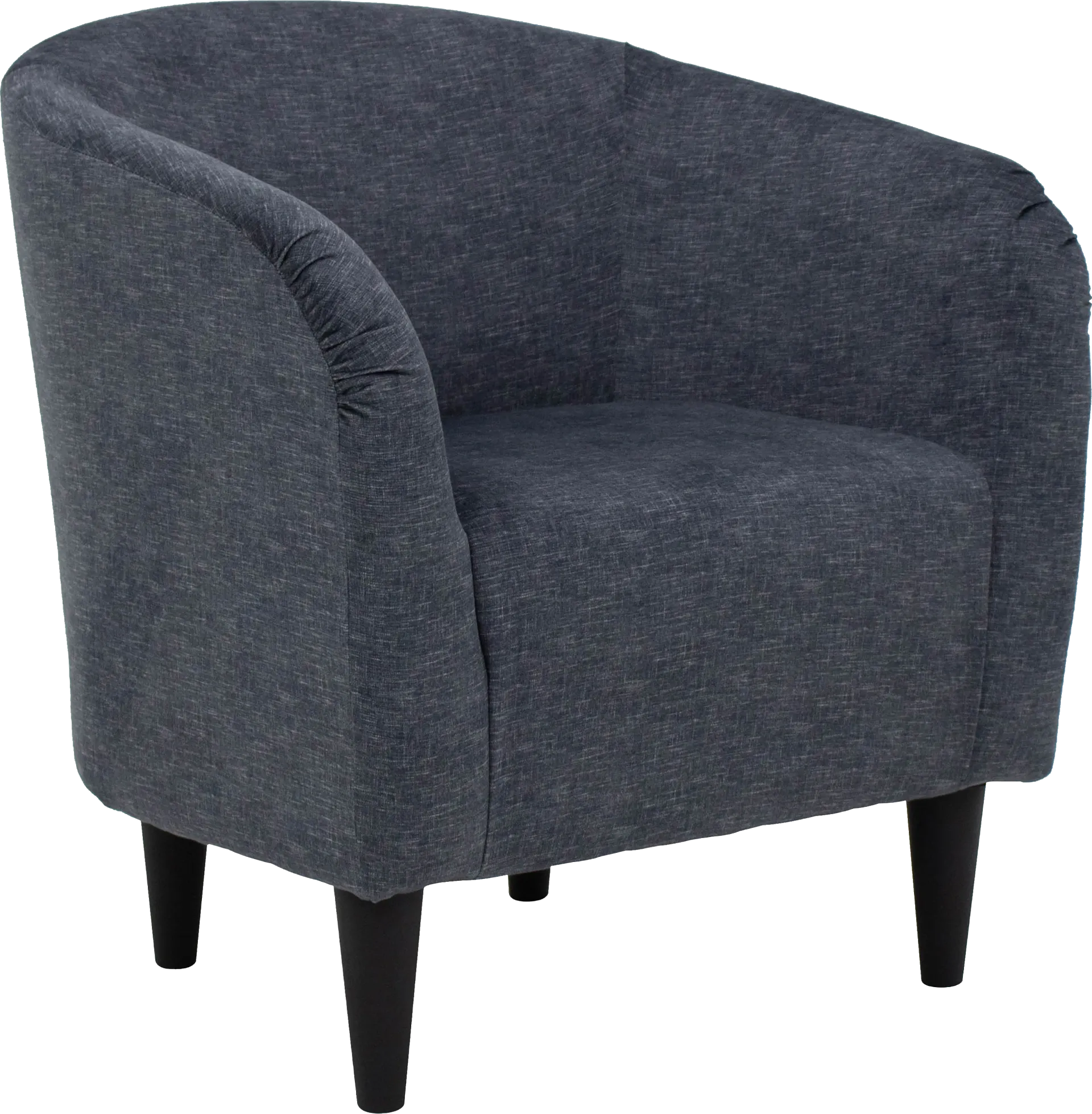 Emsabit Dark Blue Accent Chair - Image 1