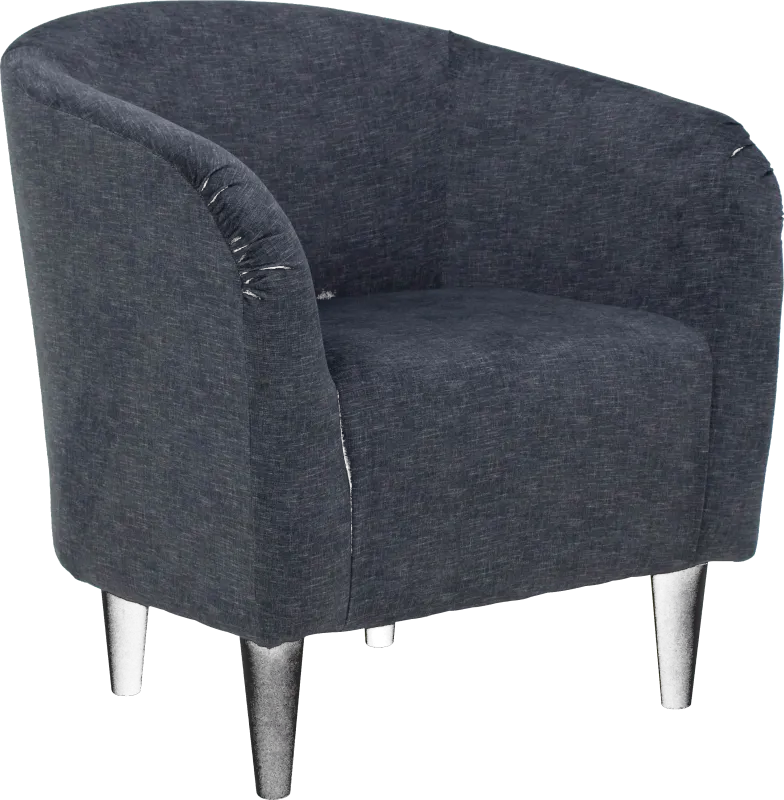 Emsabit Dark Blue Accent Chair
