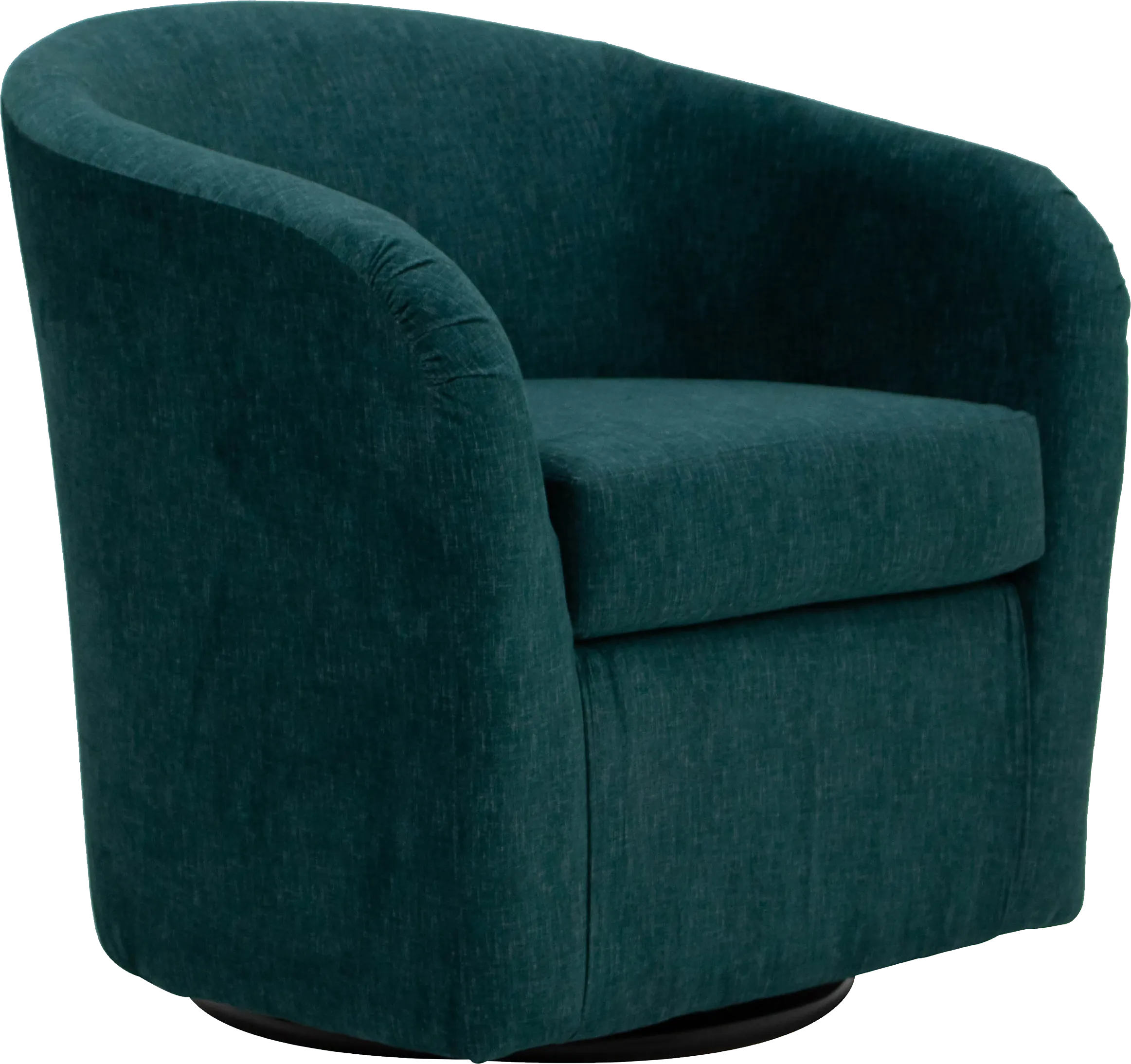 Emsabit I Teal Swivel Accent Chair - Thumbnail - Image 1