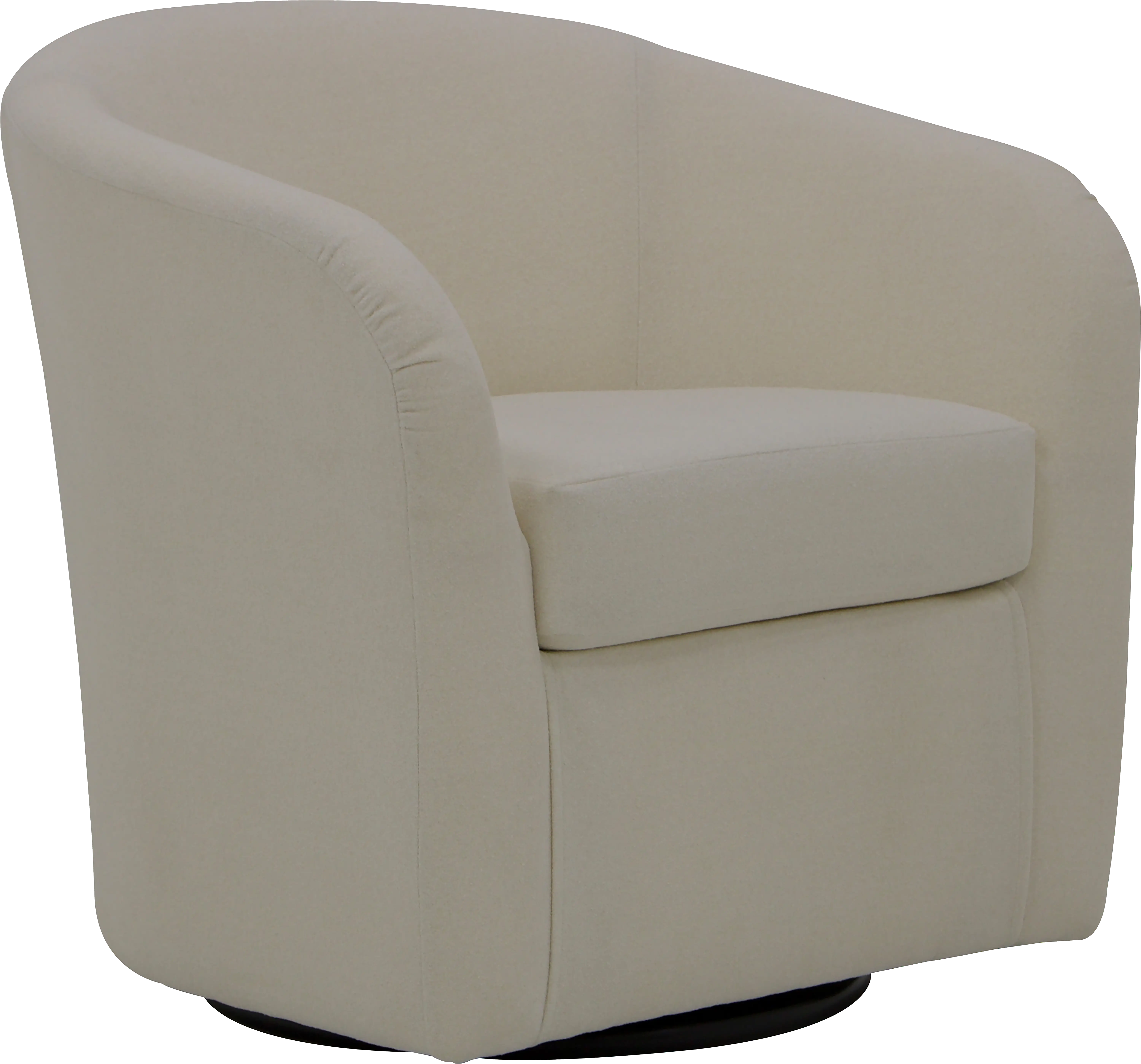 Emsabit II Cream Swivel Accent Chair - Thumbnail - Image 1