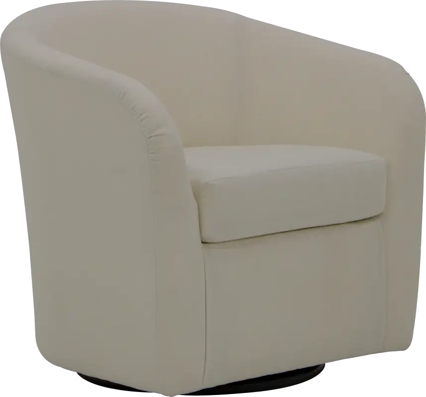 Emsabit II Cream Swivel Accent Chair