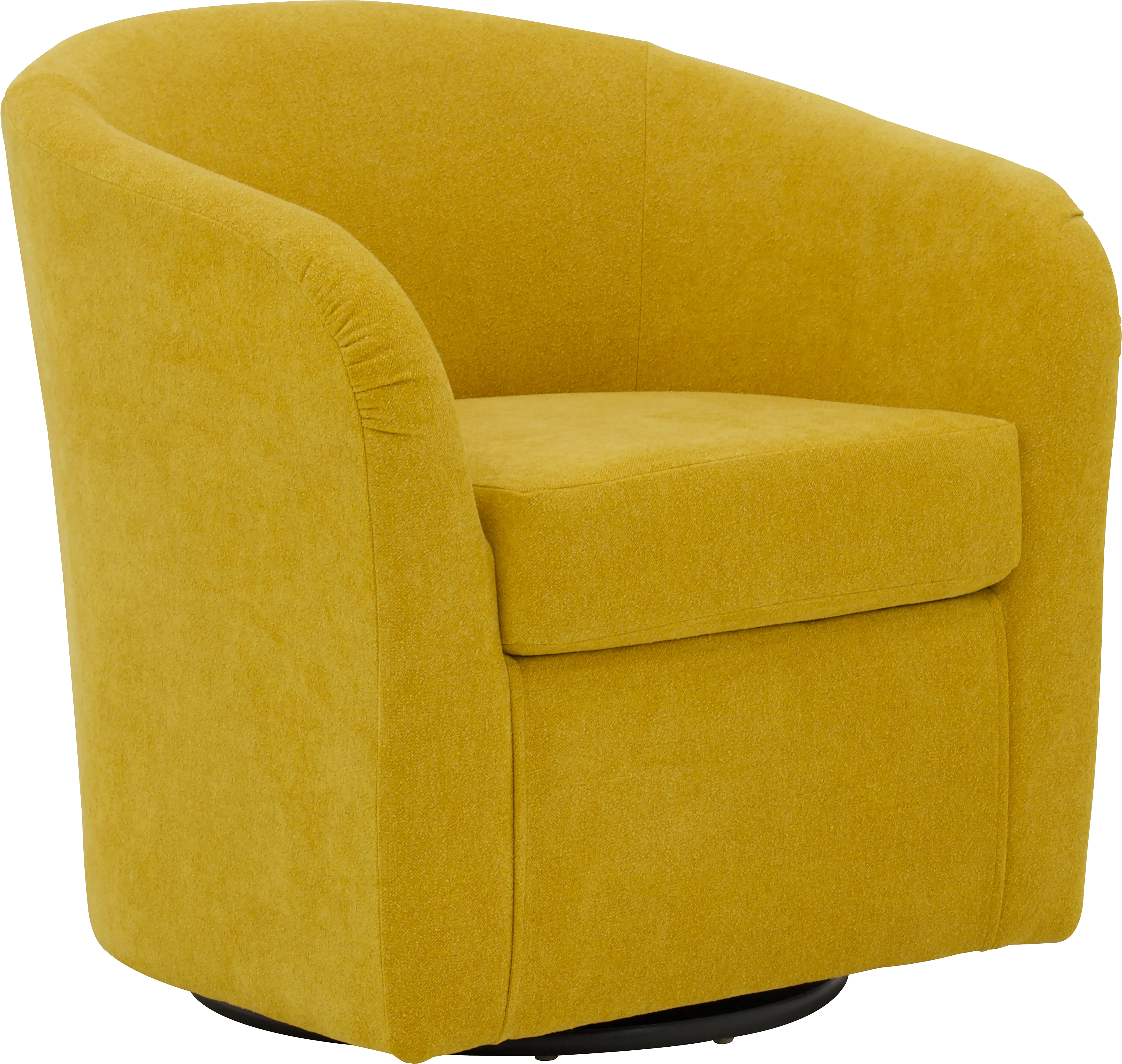 Emsabit II Yellow Swivel Accent Chair - Thumbnail - Image 1