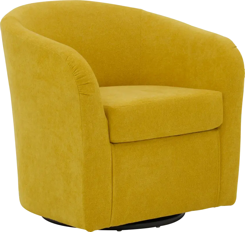 Emsabit II Yellow Swivel Accent Chair
