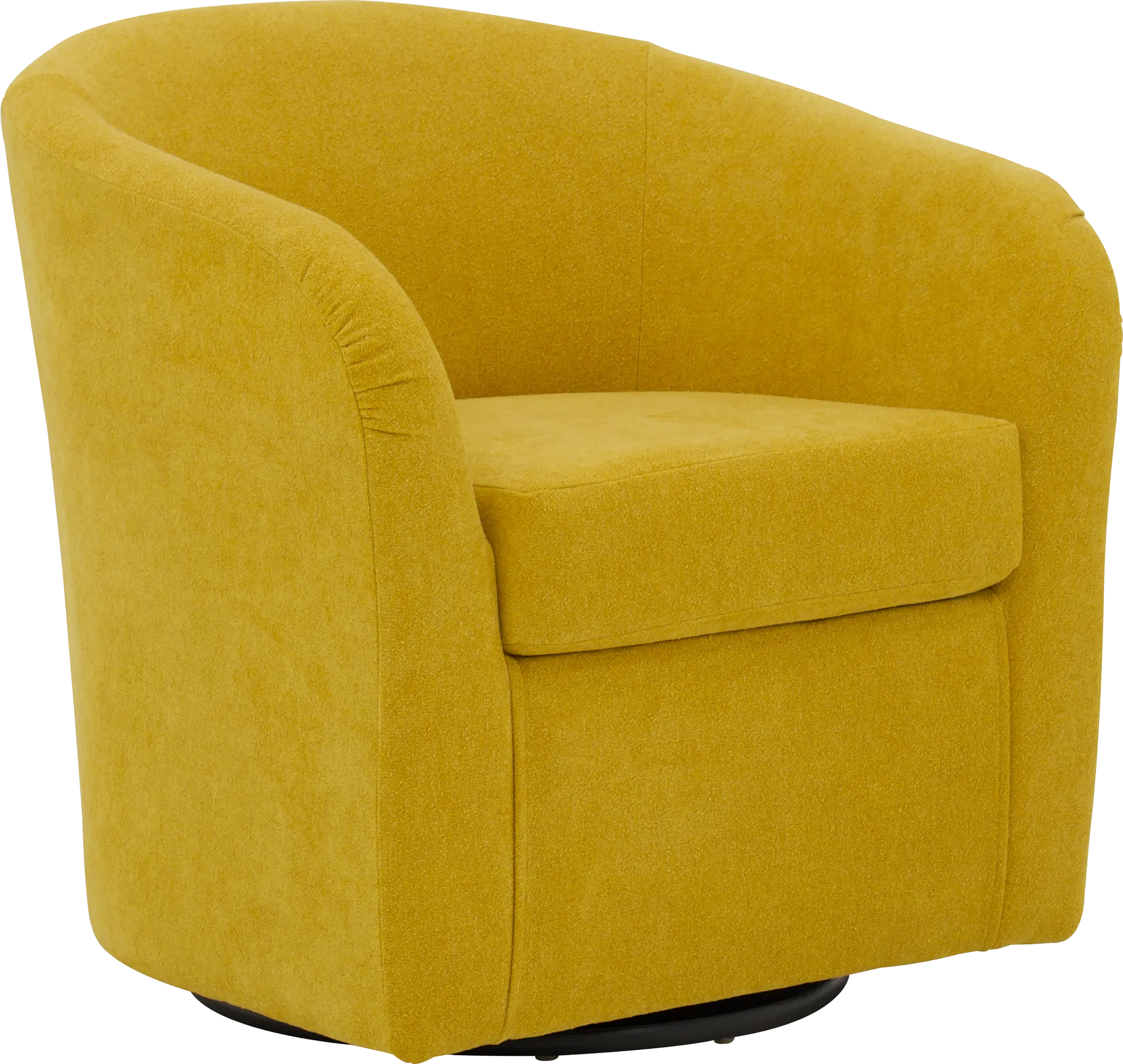 Emsabit II Yellow Swivel Accent Chair - Image 1