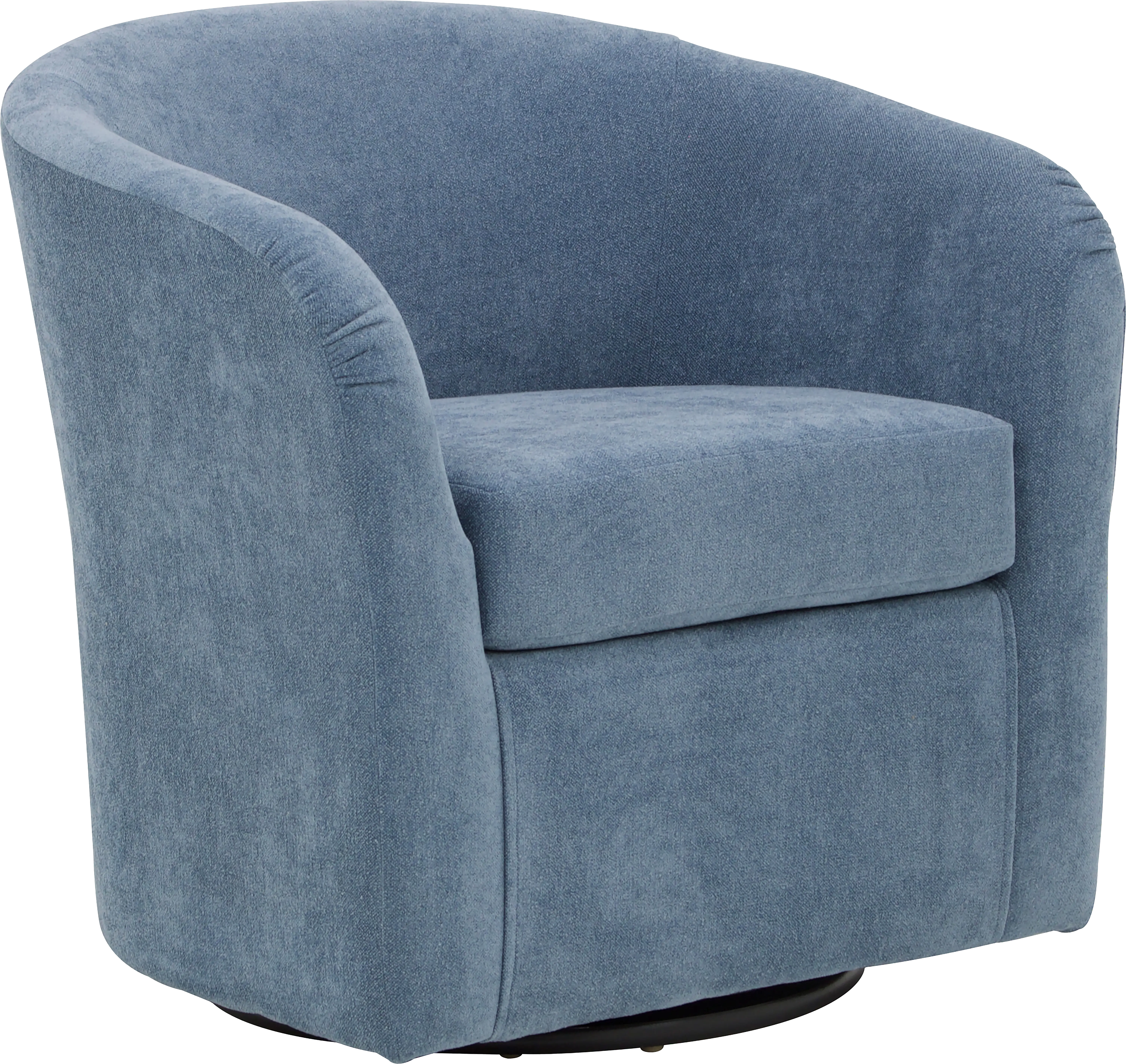 Emsabit I Light Blue Swivel Accent Chair - Thumbnail - Image 1