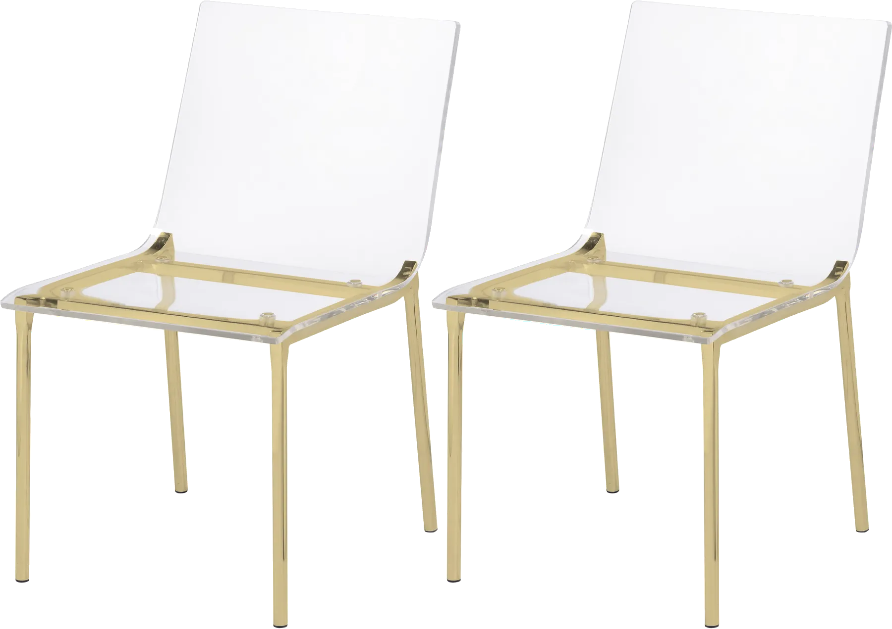 Migoya Gold Dining Chair, Set of 2 - Image 1