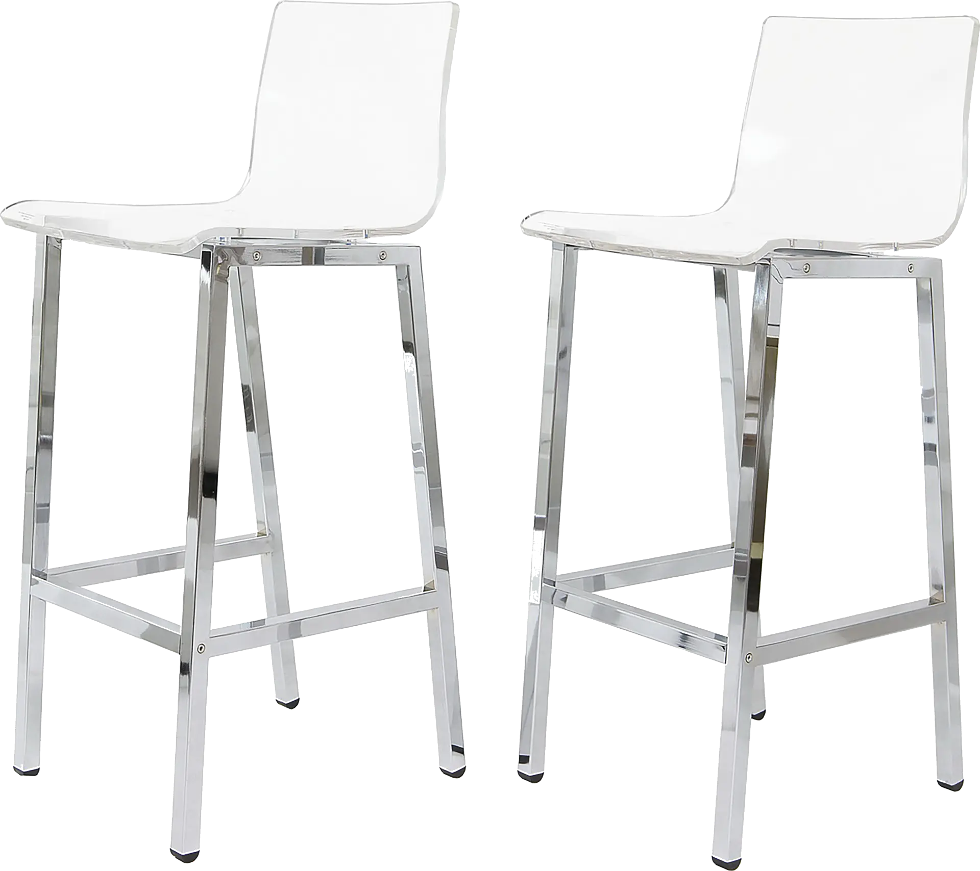 Dixato Chrome Bar Stool, Set of 2