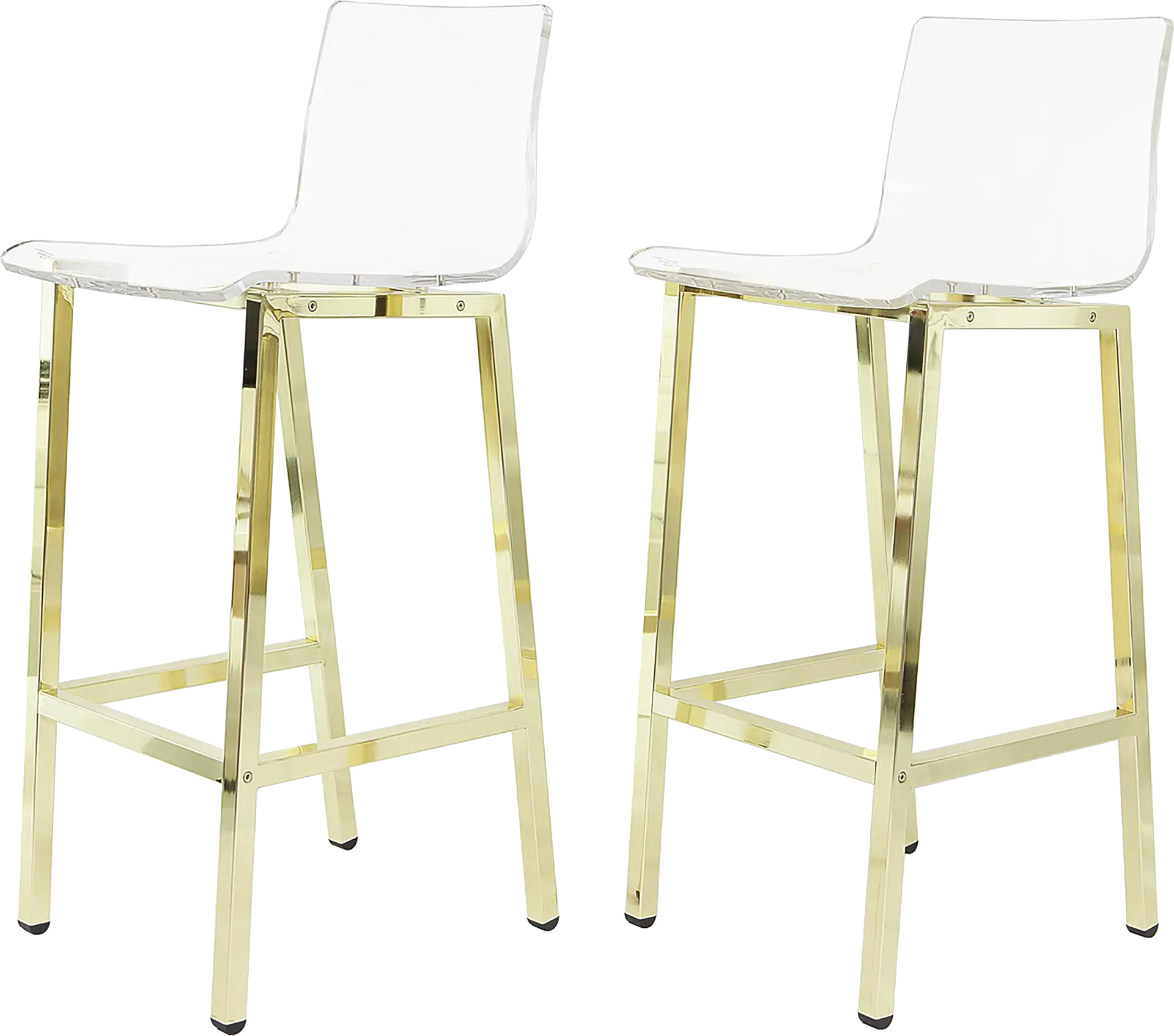 Dixato Gold Bar Stool, Set of 2