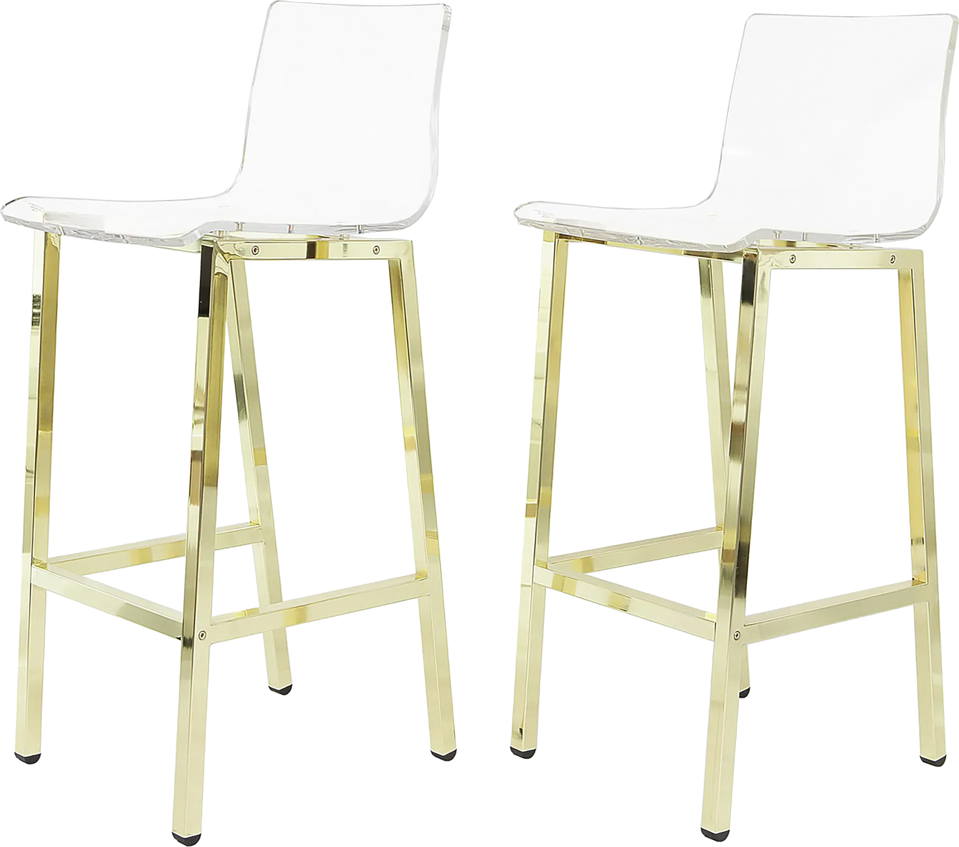 Dixato Gold Bar Stool, Set of 2 - Image 1