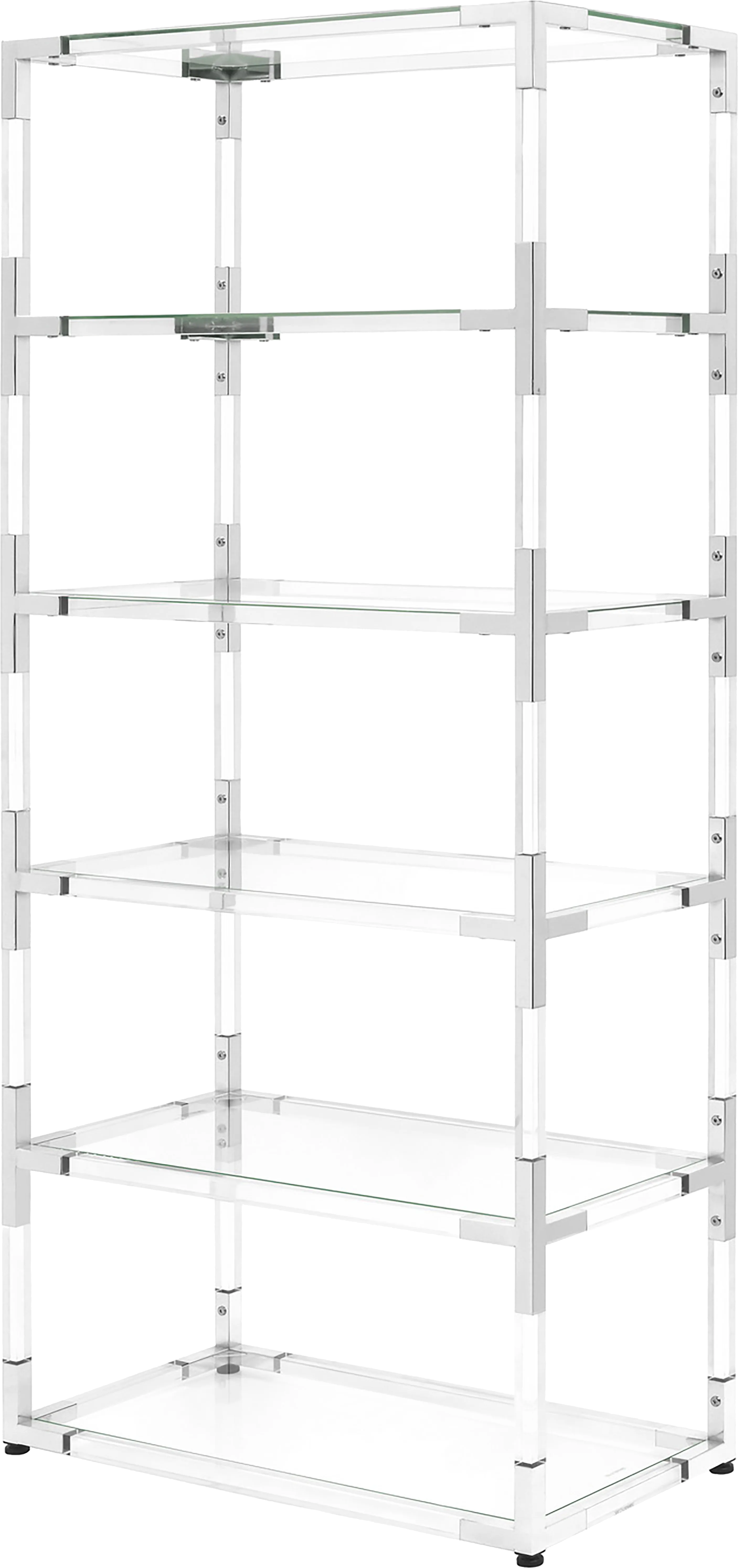 Kisia Clear 6 Shelf Bookcase - Thumbnail - Image 1