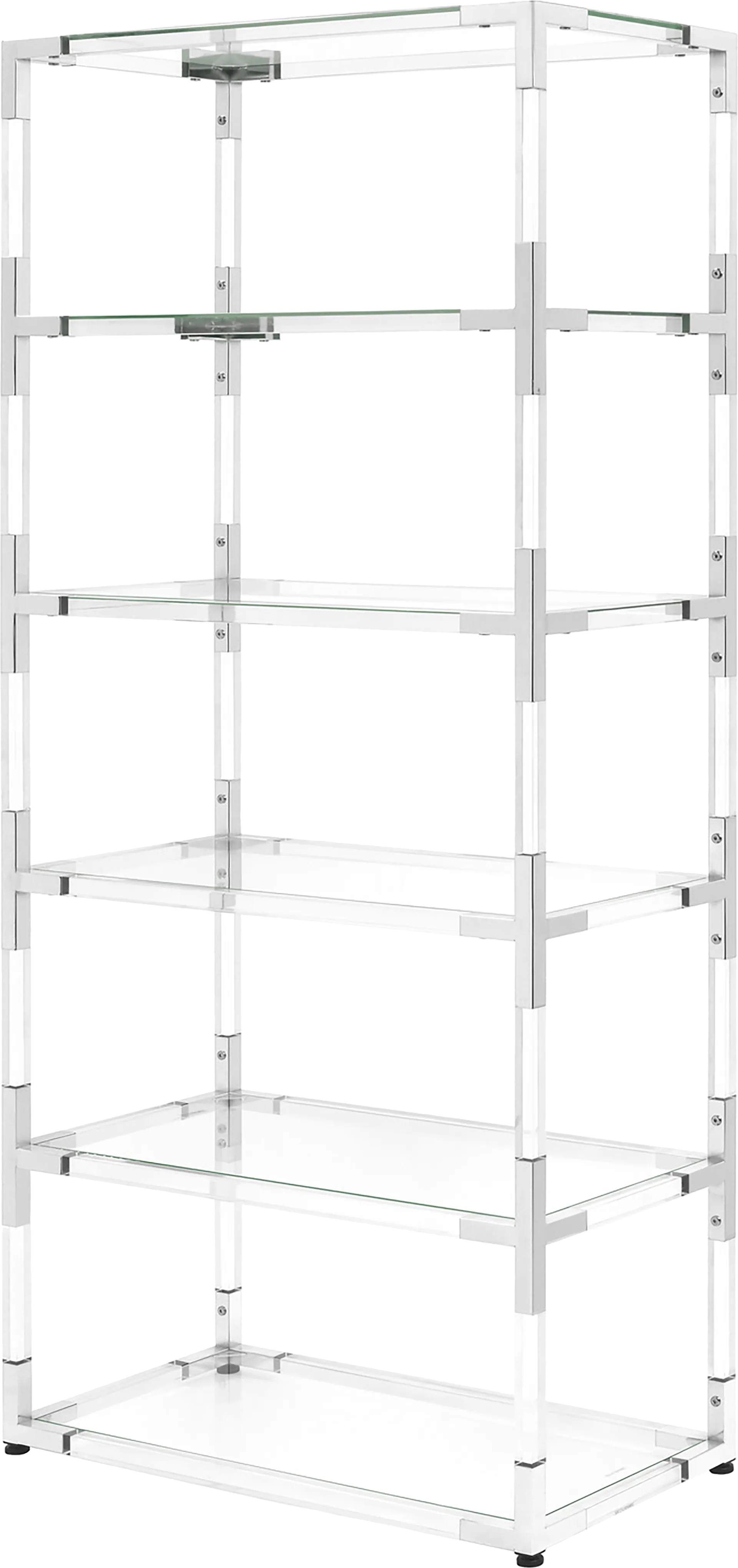 Kisia Clear 6 Shelf Bookcase - Image 1