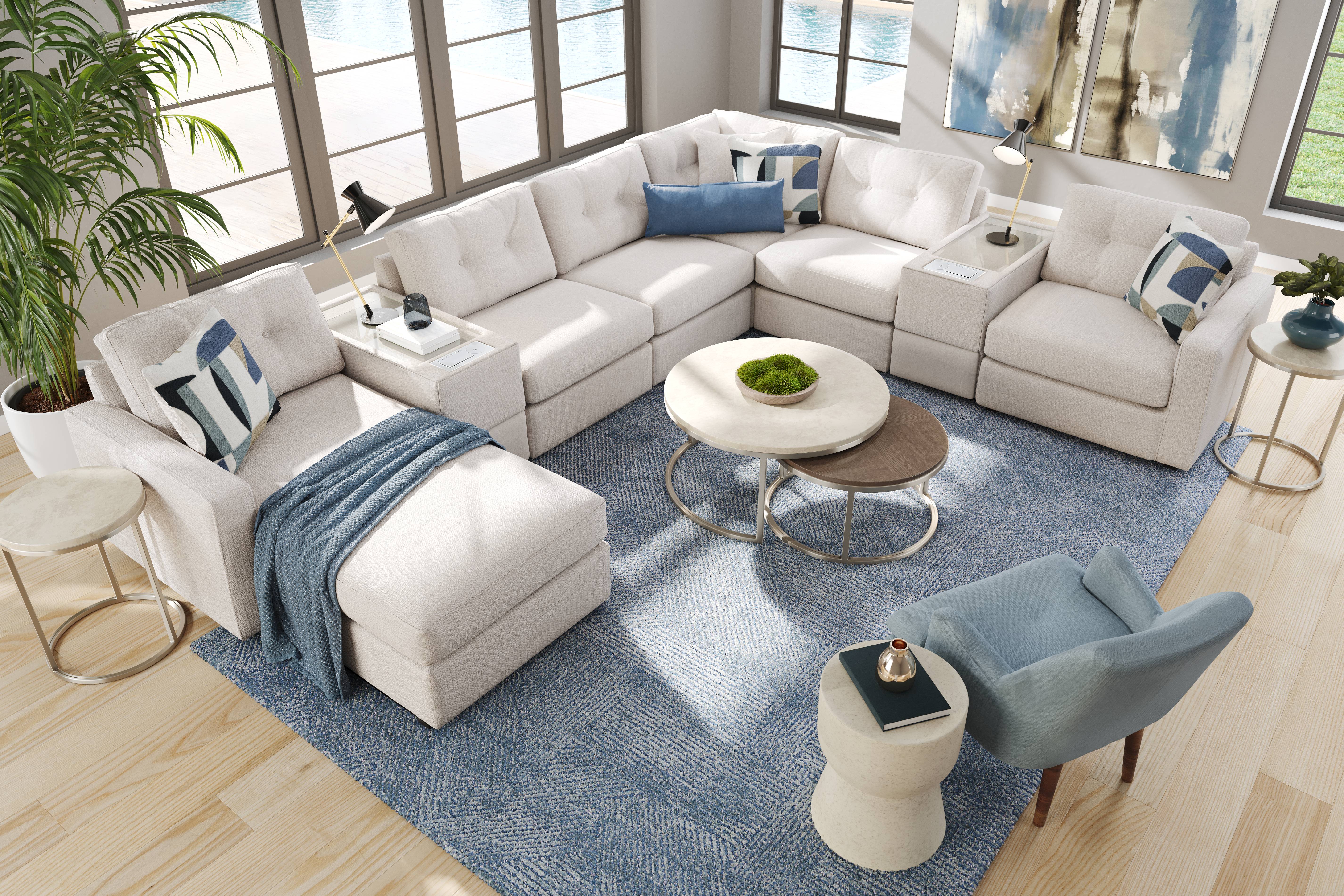 Oyster 8 Pc ModularOne with Media Consoles - Thumbnail - Image 2