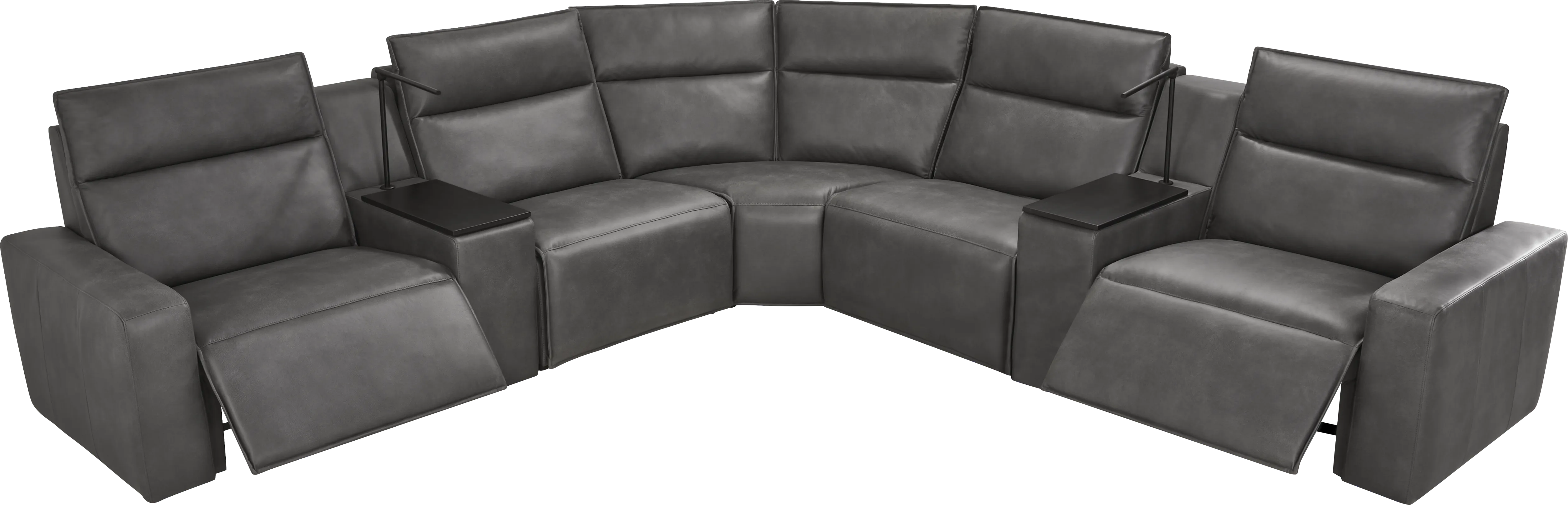 Charcoal 7 Pc Dual Power Reclining ModularTwo - Thumbnail - Image 1