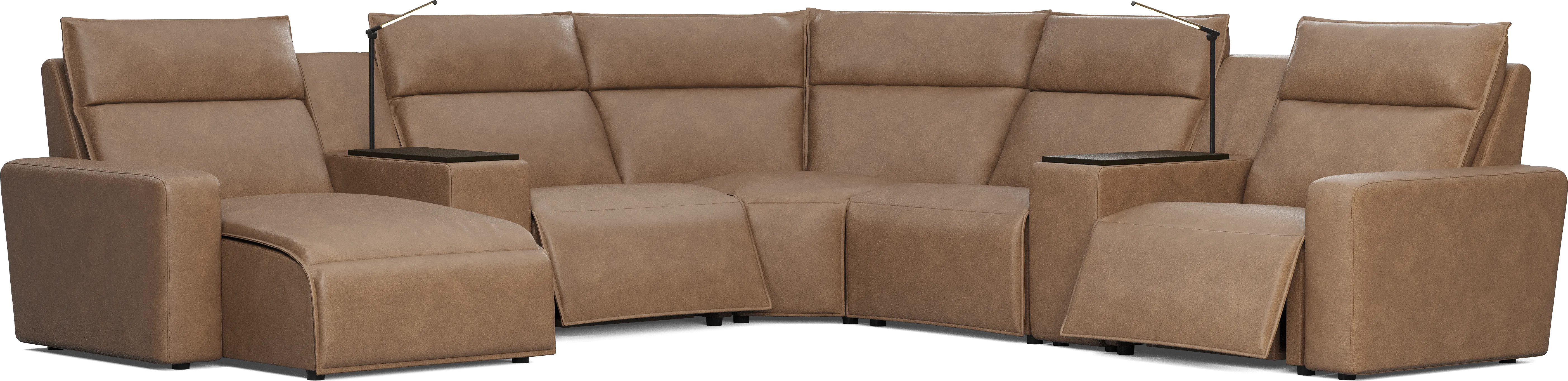Saddle 7 Pc Dual Power Reclining ModularTwo - Thumbnail - Image 1