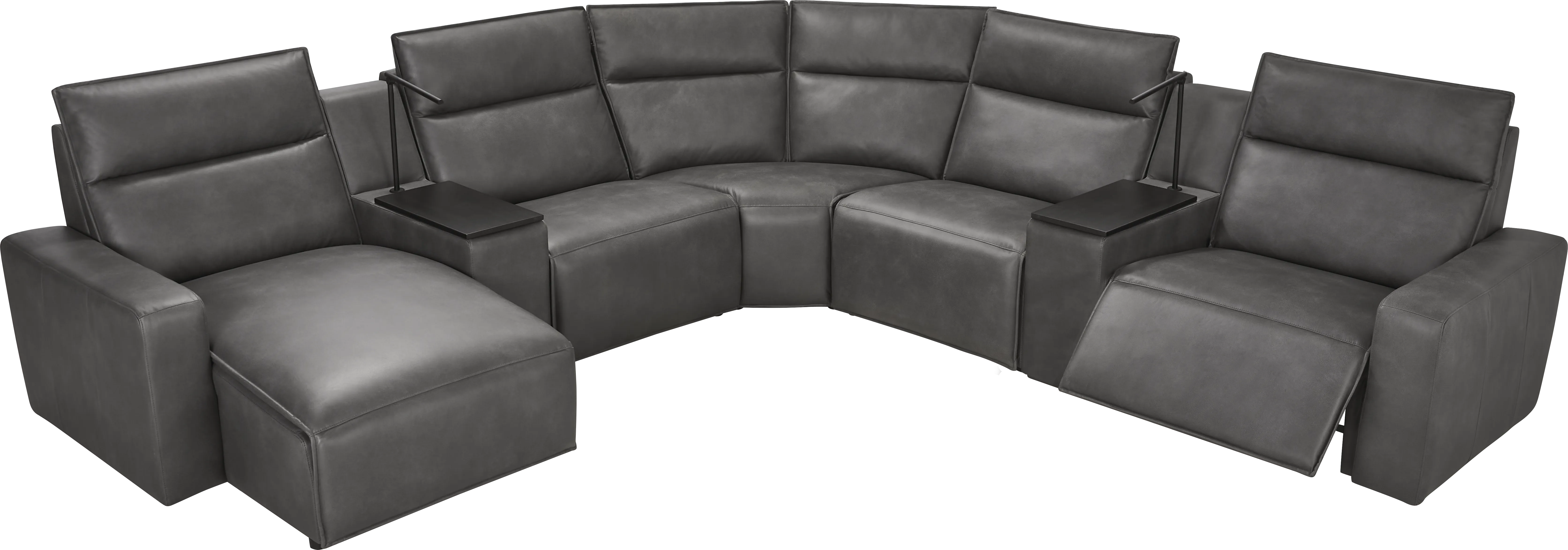 Charcoal 7 Pc Dual Power Reclining ModularTwo - Thumbnail - Image 1